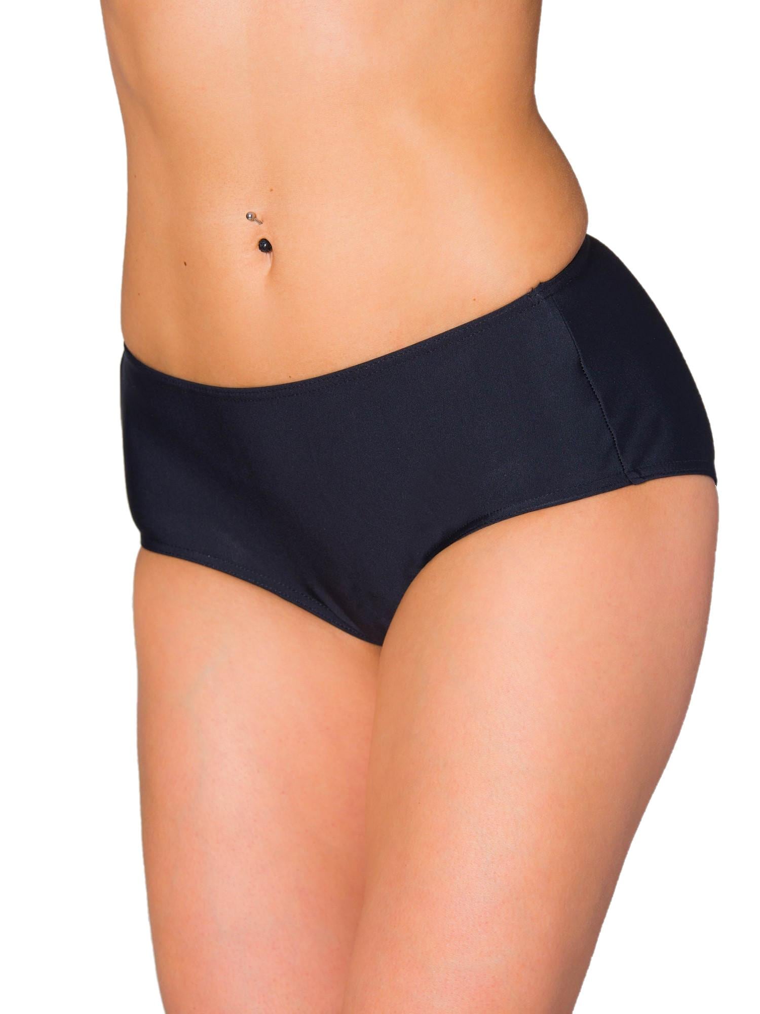 AQUARTI Bikini-Hose "Bikinihose Aquarti Damen Bikinihose mit Mittelhohem Bund"