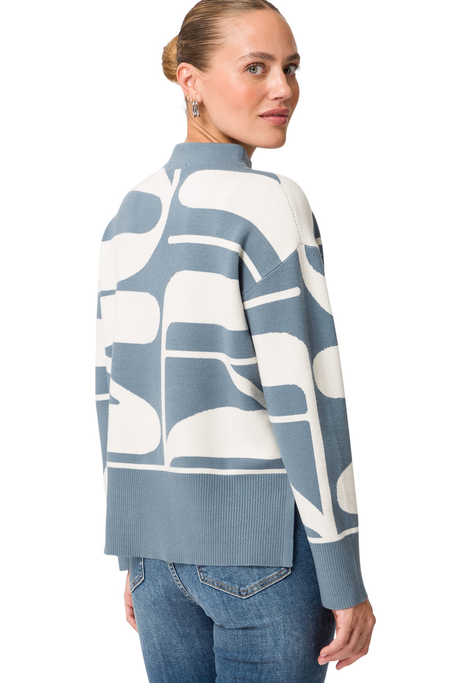 Zero Strickpullover »zero Strickpullover mit Allover-Muster«, (1 tlg.), Plain/ohne Details