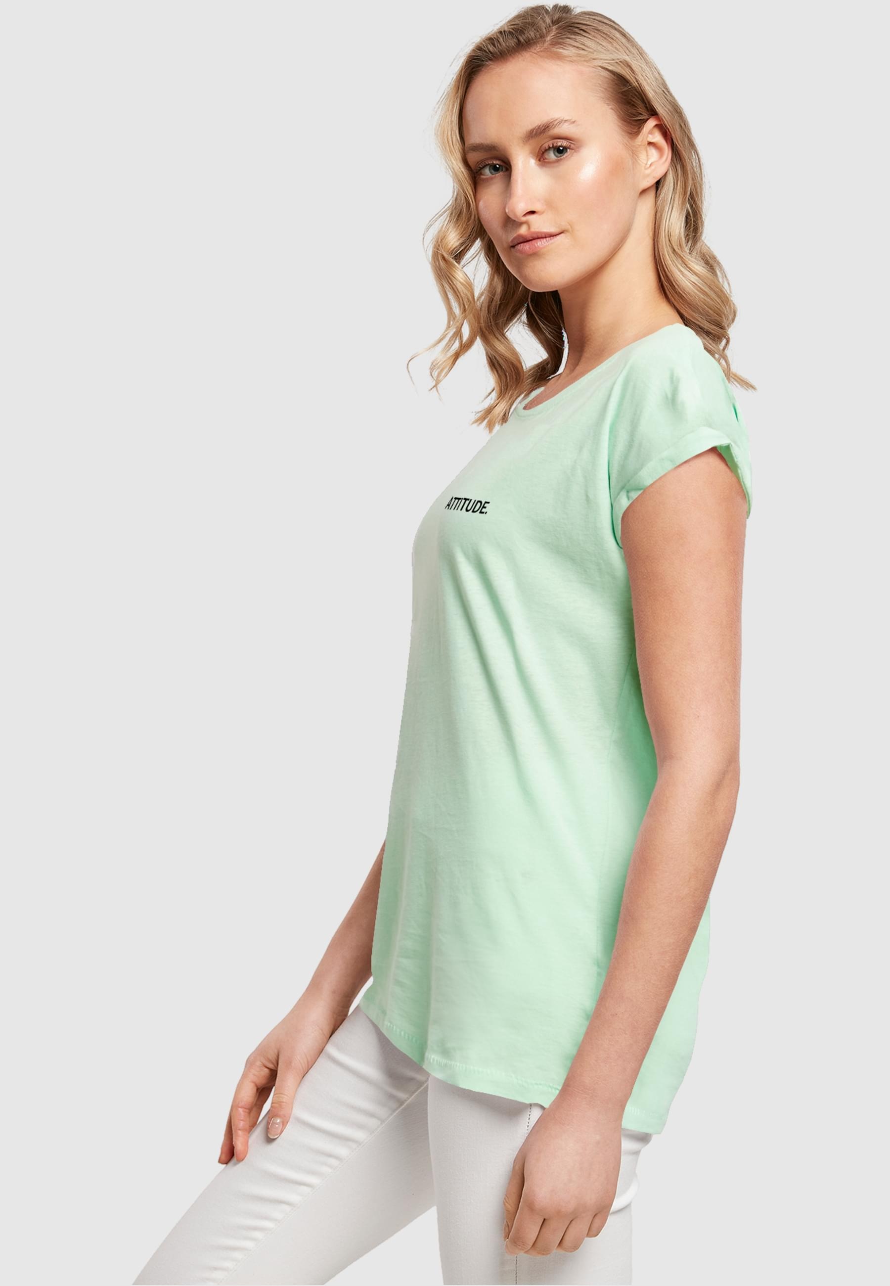 für Ladies Attitude Tee«, Merchcode Extended T-Shirt | (1 »Damen kaufen tlg.) Shoulder BAUR
