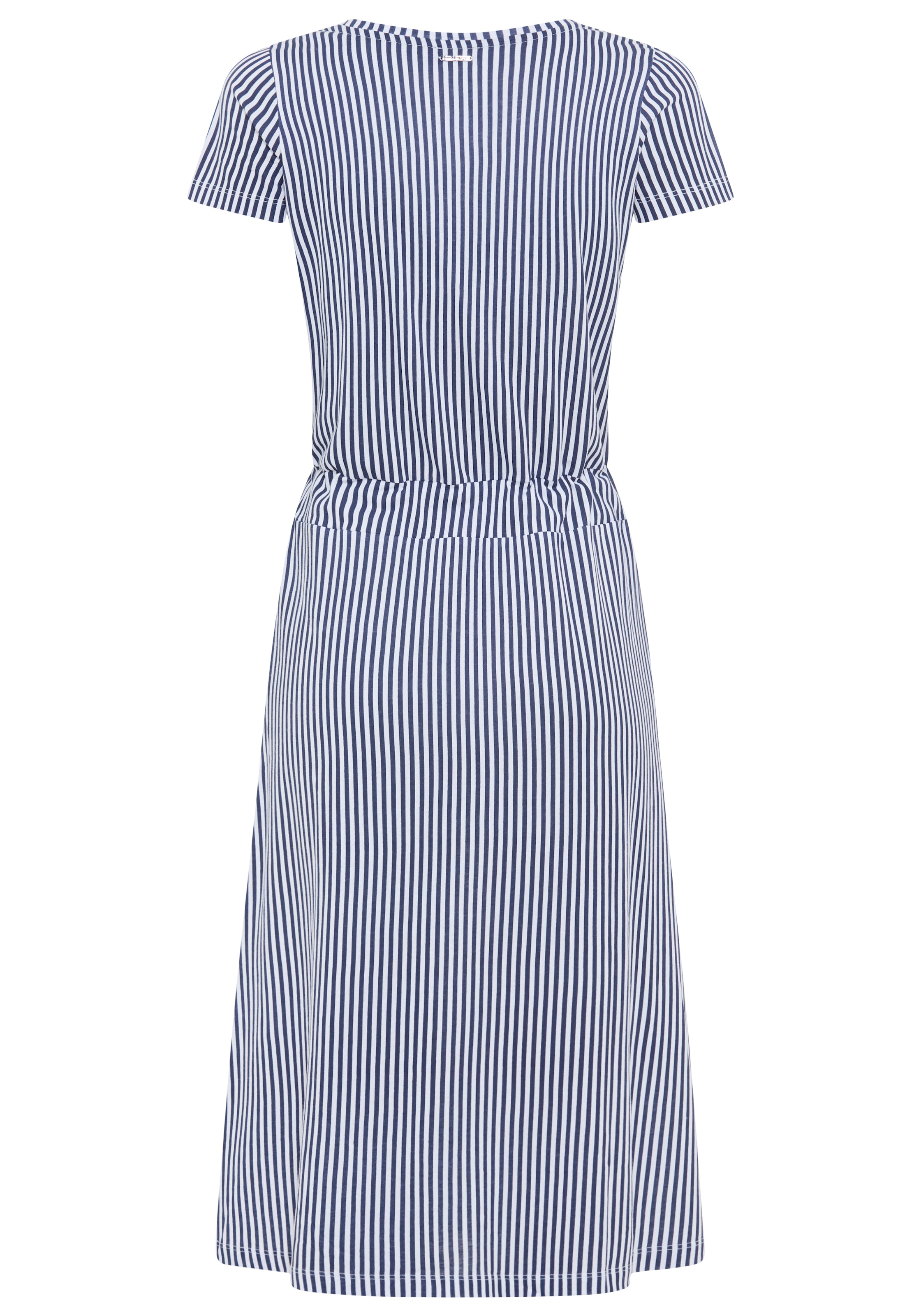 Laura Scott Shirtkleid »mit Bindeband aus softem und atmungsaktivem Jersey« im Basic-Stil, Shirtware, femininer Look