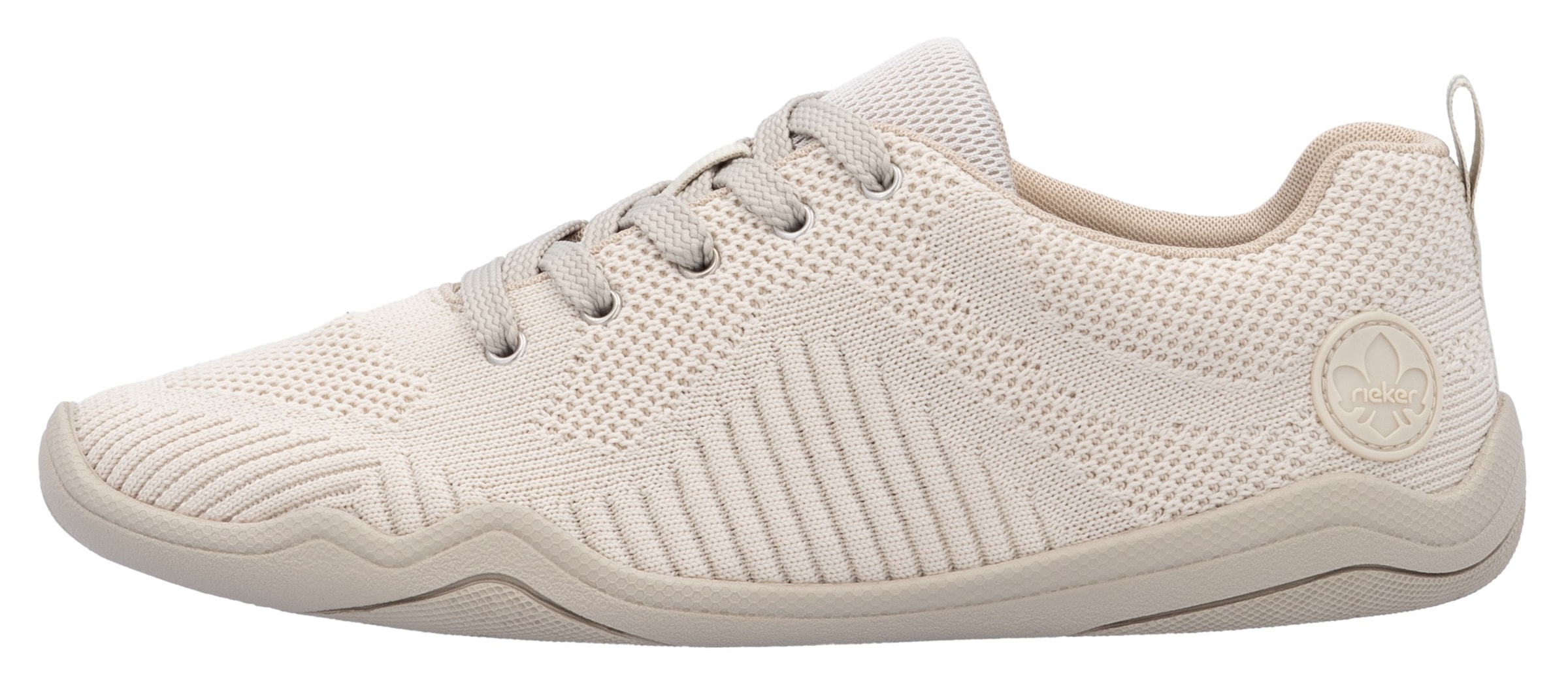 Rieker Sneaker, Barfußschuh, Schnürschuh, Halbschuh mit Schaftrandpolsterung