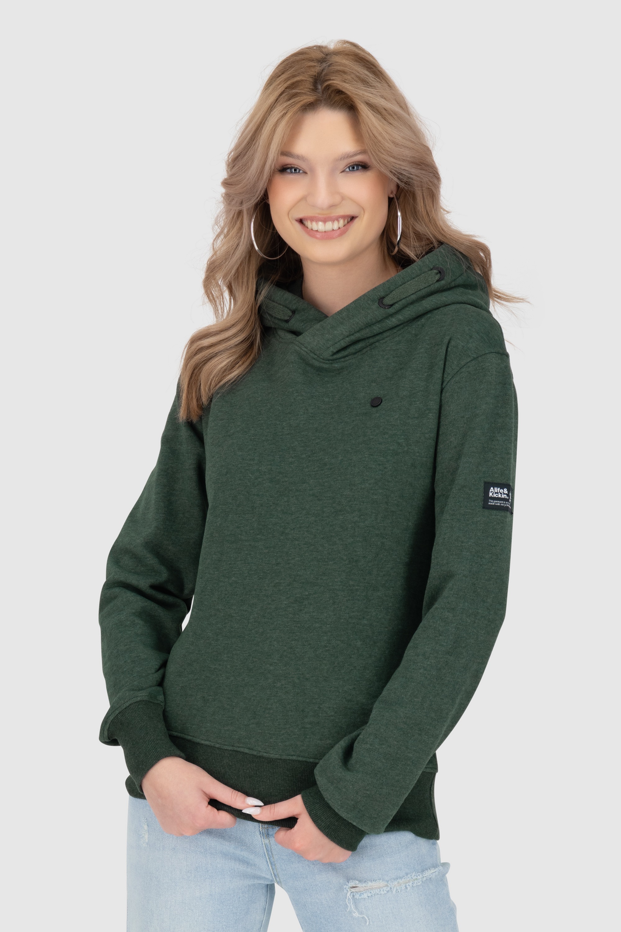 Alife & Kickin Kapuzensweatshirt »Damen SarinaAK A«, Hoodie Kapuzenpullover, Sweatshirt mit Kapuze und Kängurutasche