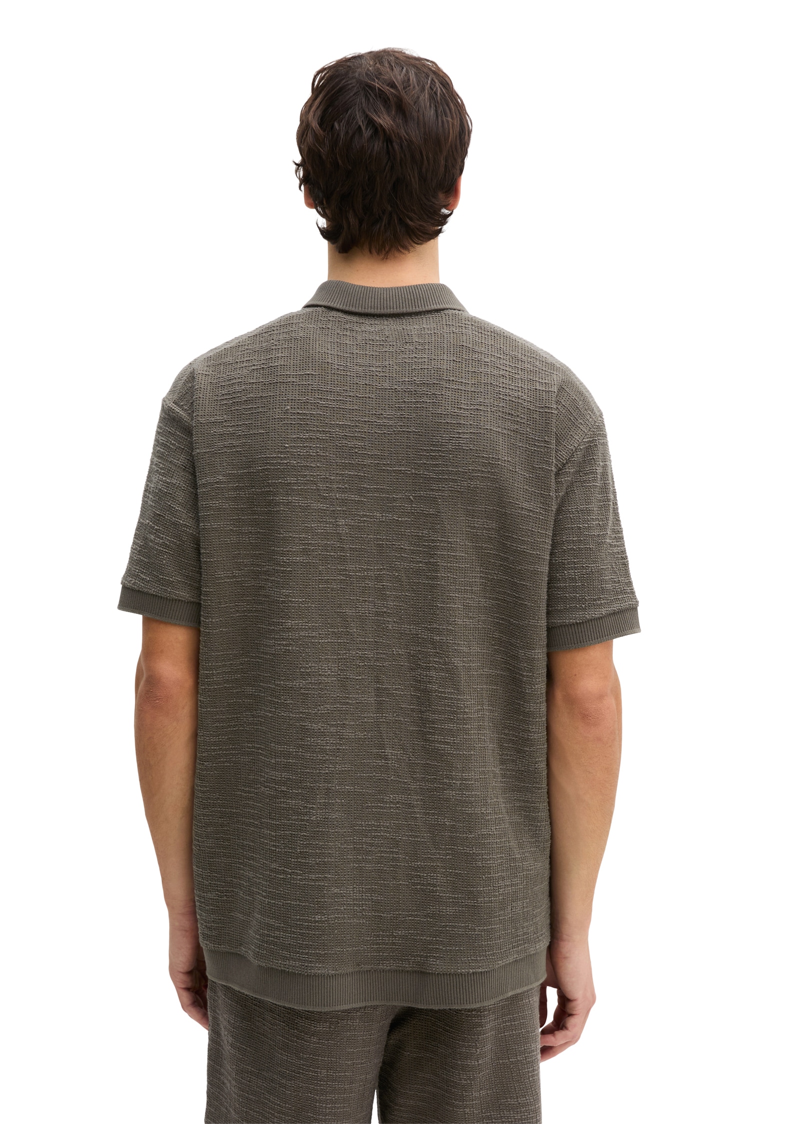 Marc O'Polo Poloshirt »aus weichem Bouclé-Jersey«