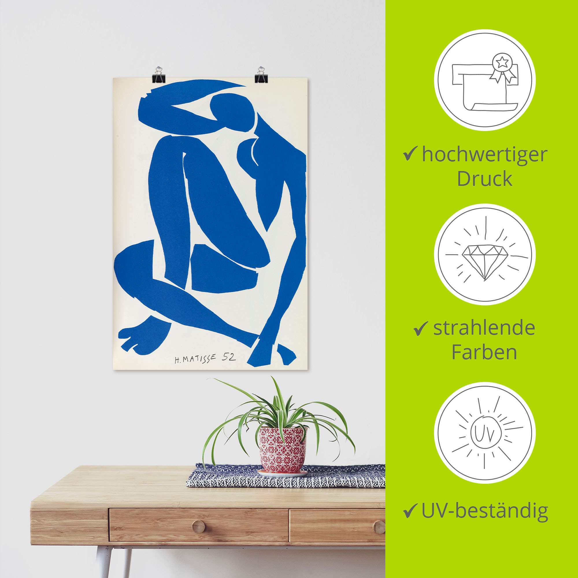 Artland Wandbild »Verve IX, No. 35/36. 1958« Erotische Bilder 1 Stk. tlg. als Alubild, Leinwandbild, Poster, Wandaufkleber in verschied. Größen