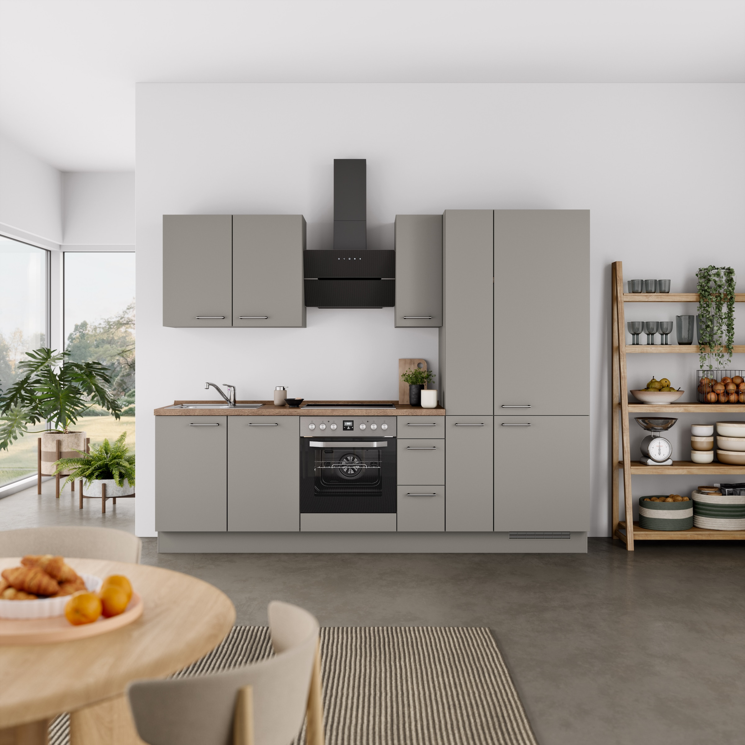 nobilia Küchenzeile ""Laser II", Ausrichtung wählbar, Breite 270 cm" vormon günstig online kaufen