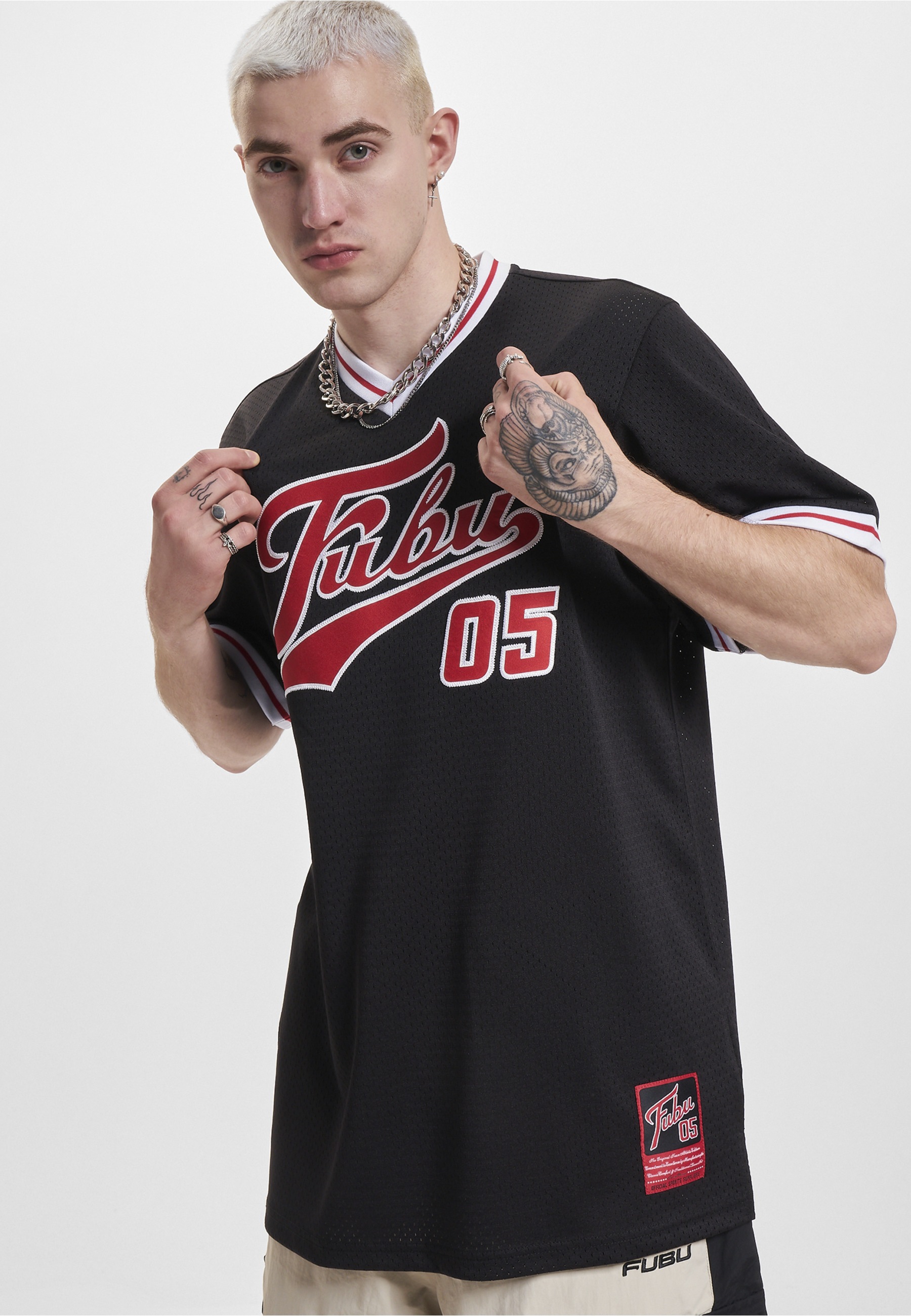 Fubu T-Shirt »Fubu Herren FM233-005-2 FUBU Varsity Mesh Tee« 1 Stk.