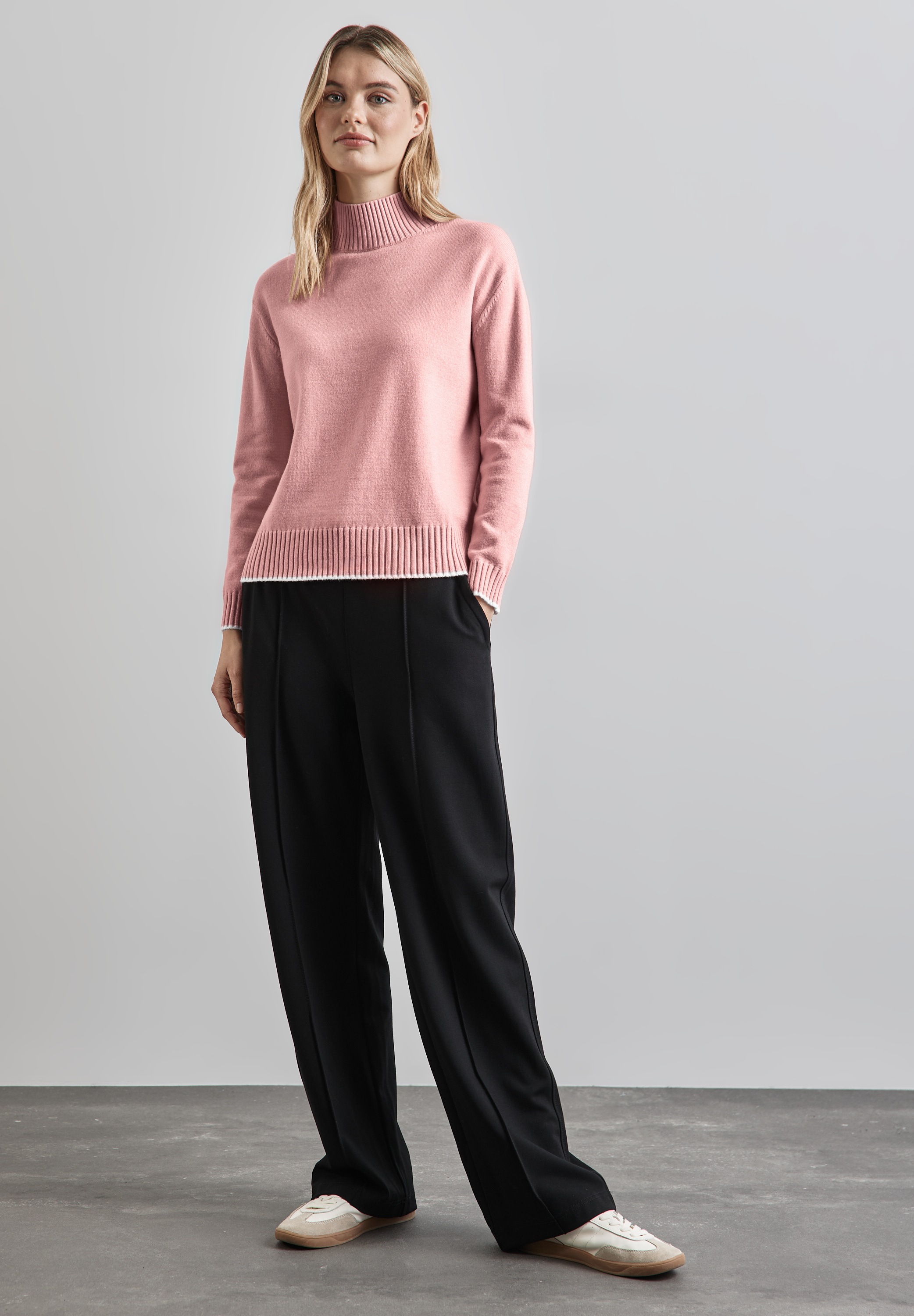 Thumbnail - STREET ONE Strickpullover, mit Materialmix