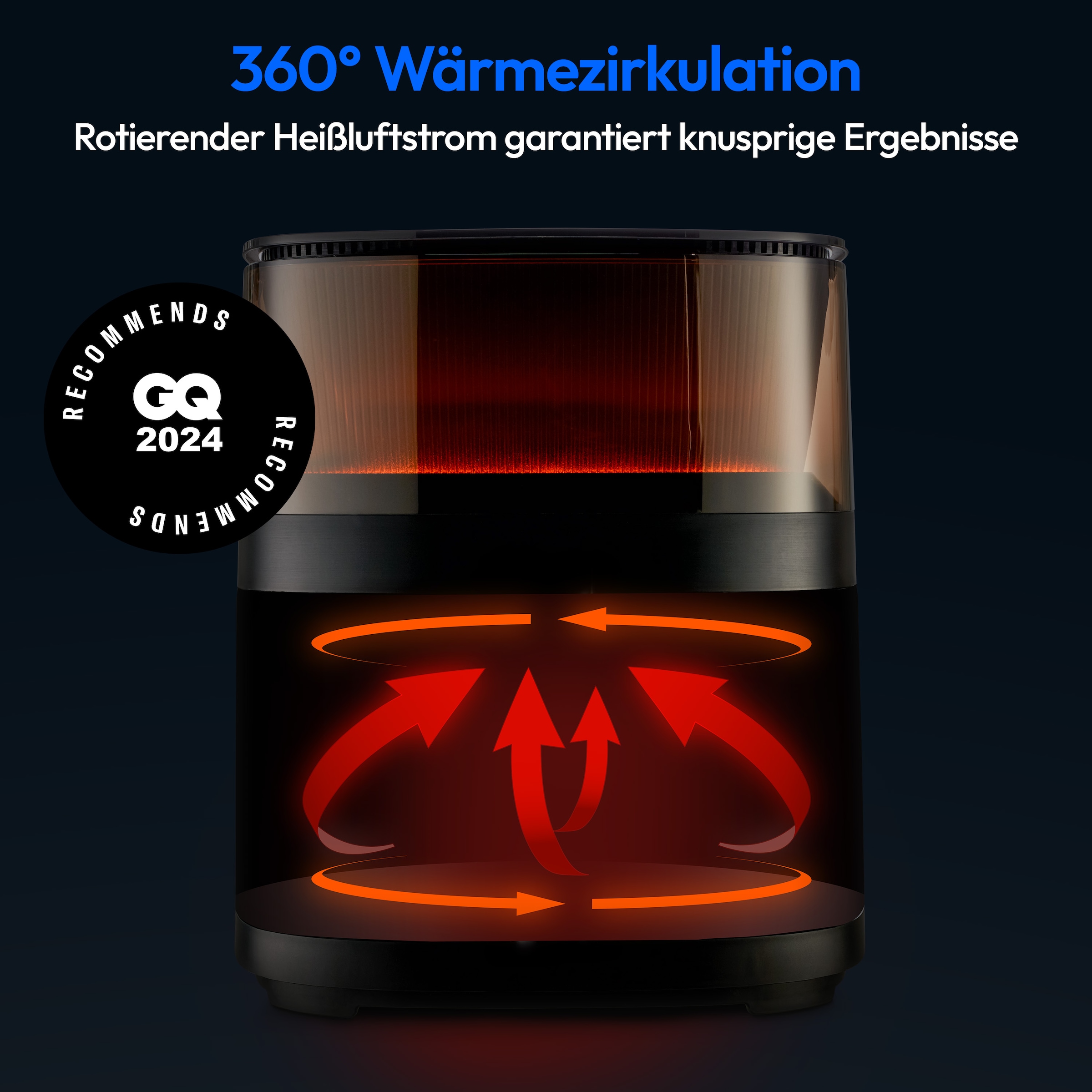 Medion® Heißluftfritteuse »X10 XL (MD 11780), 5 L, 10 Automatikprogramme, Wassersprayfunktion«, 1500 W, Temperatur einstellbar 80 - 230 °C, ILAG Beschichtung, Timer