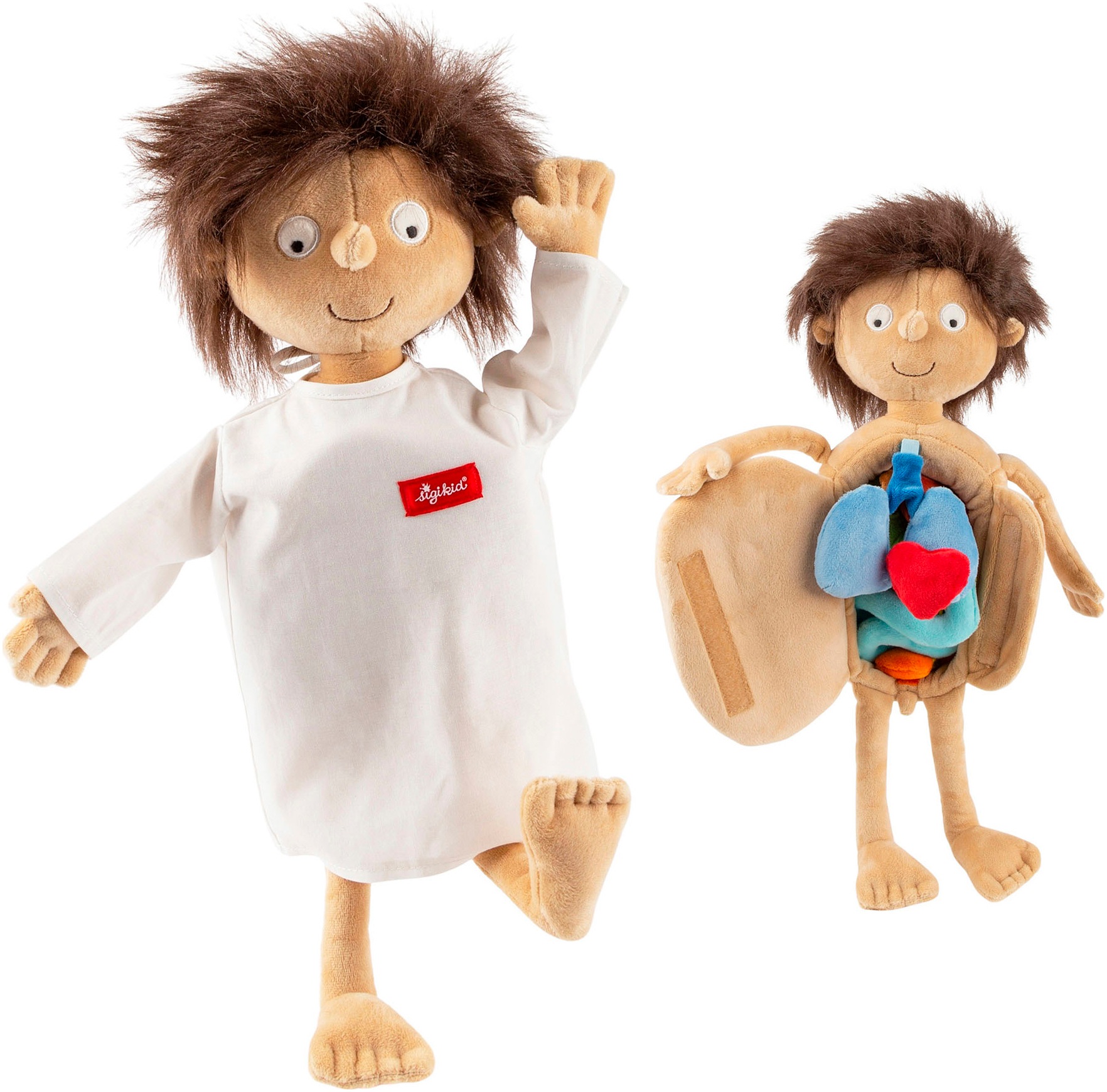 Sigikid Stoffpuppe »PlayQ, Erwin«, zum Forschen und Entdecken