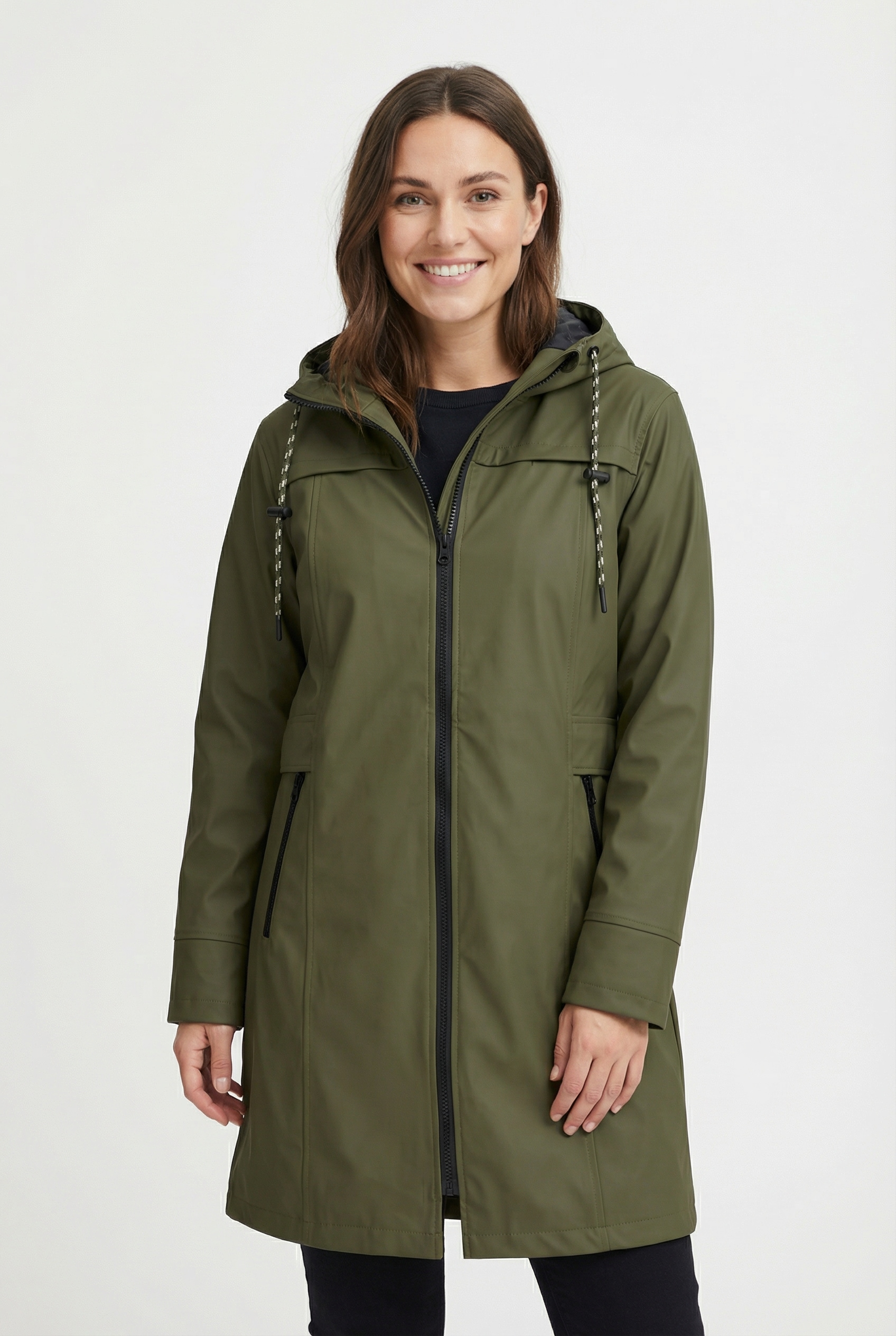 FREEQUENT Regenjacke "FQRAIN-JACKET" mit Kapuze wasserabweisend mit Kapuze günstig online kaufen