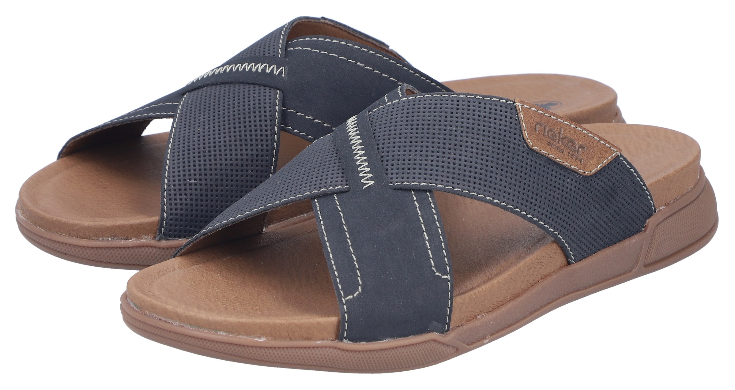 Rieker Pantolette  Sommerschuh, Hausschuh, Urlaubsschuh in bequemer Form