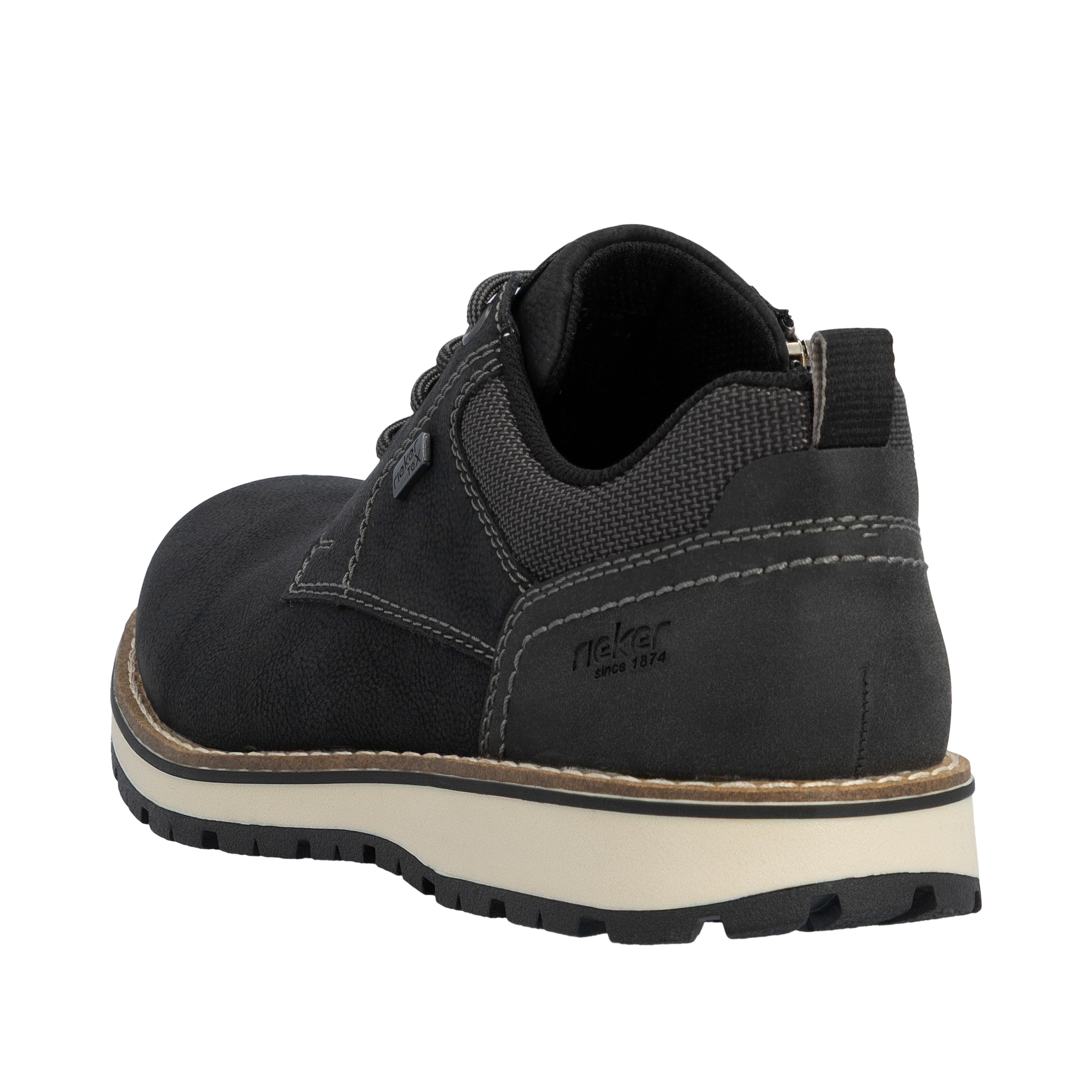 Rieker Schnürschuh, Business Schnürer, Halbschuh, Casual Sneaker mit Innenreißverschluss