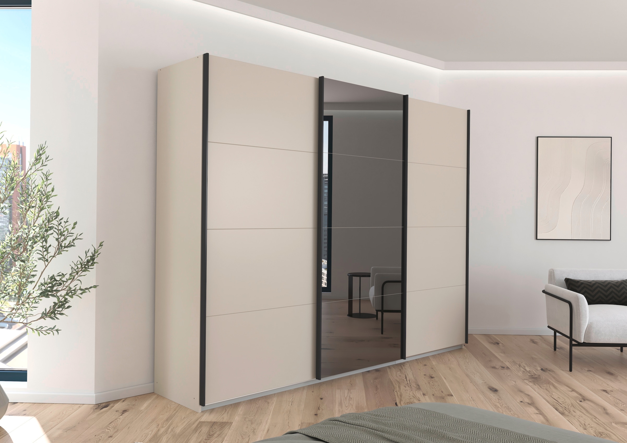 INOSIGN Schwebetürenschrank »Ferris«, BESTSELLER, Schrank Breite 2,71m, Schlafzimmerschrank in 3 Ausführungen