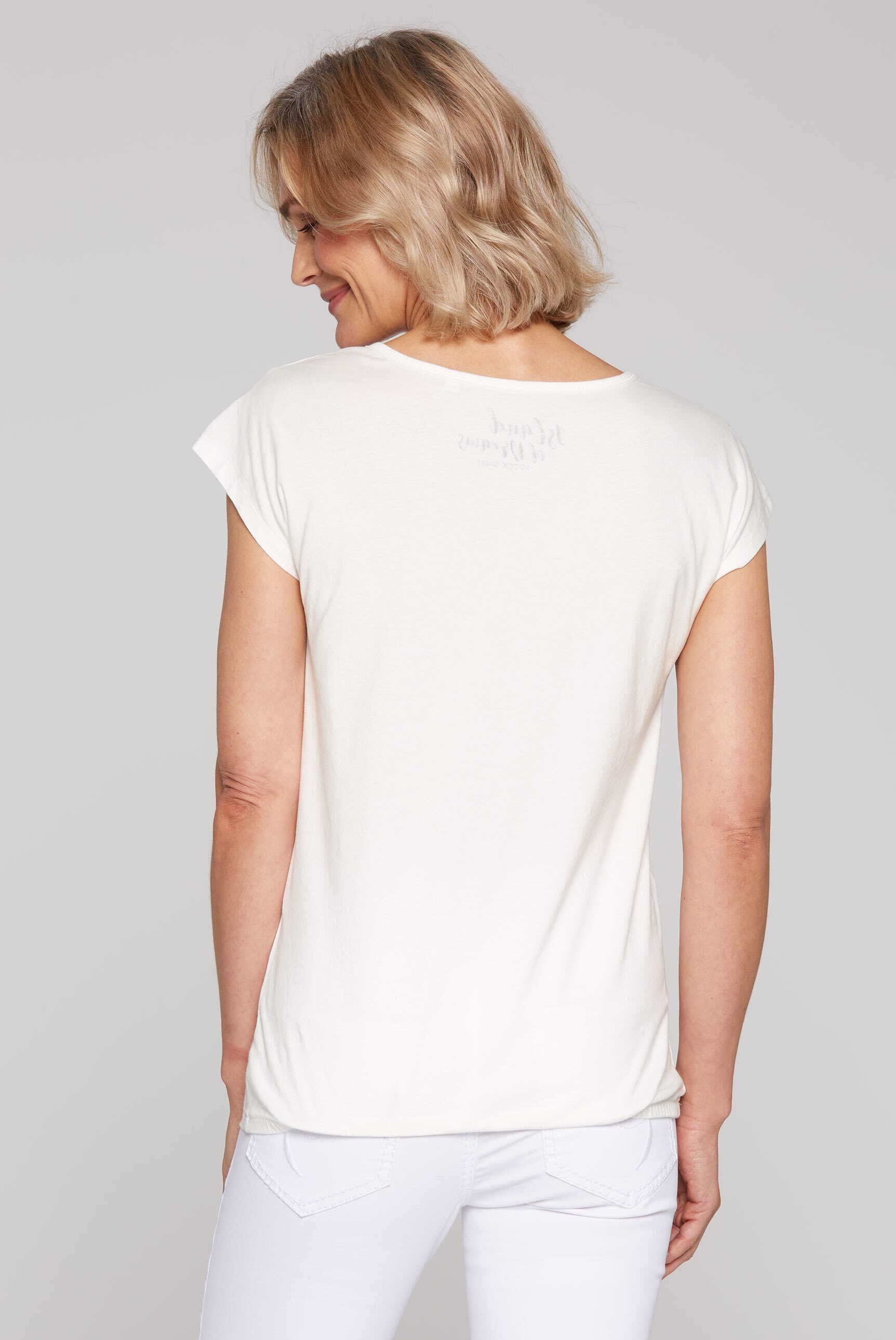SOCCX Rundhalsshirt, mit Gummizug im Saum
