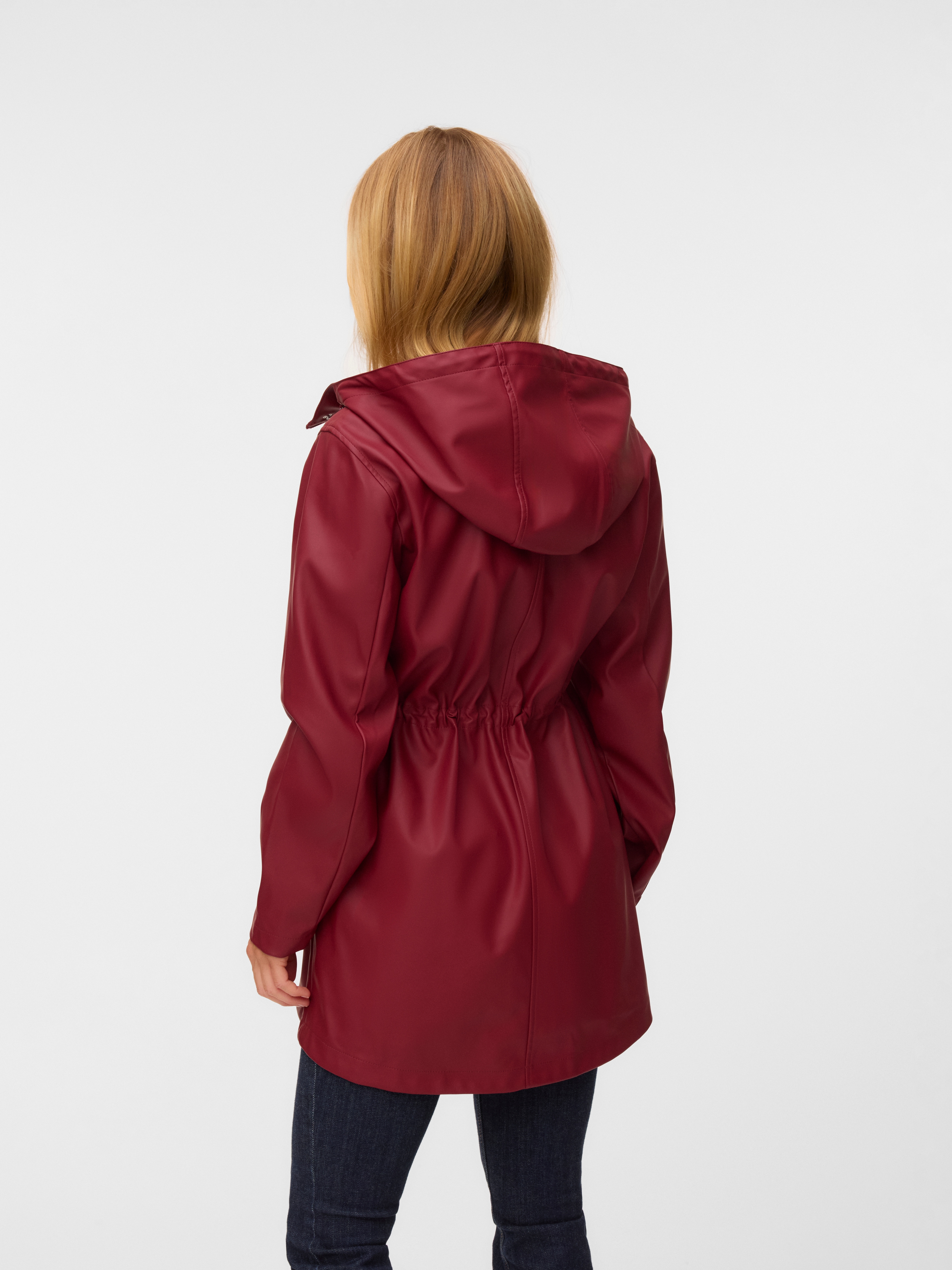 Vero Moda Regenjacke "VMMALOU COATED JACKET" mit Kapuze wasserabweisende Beschichtung
