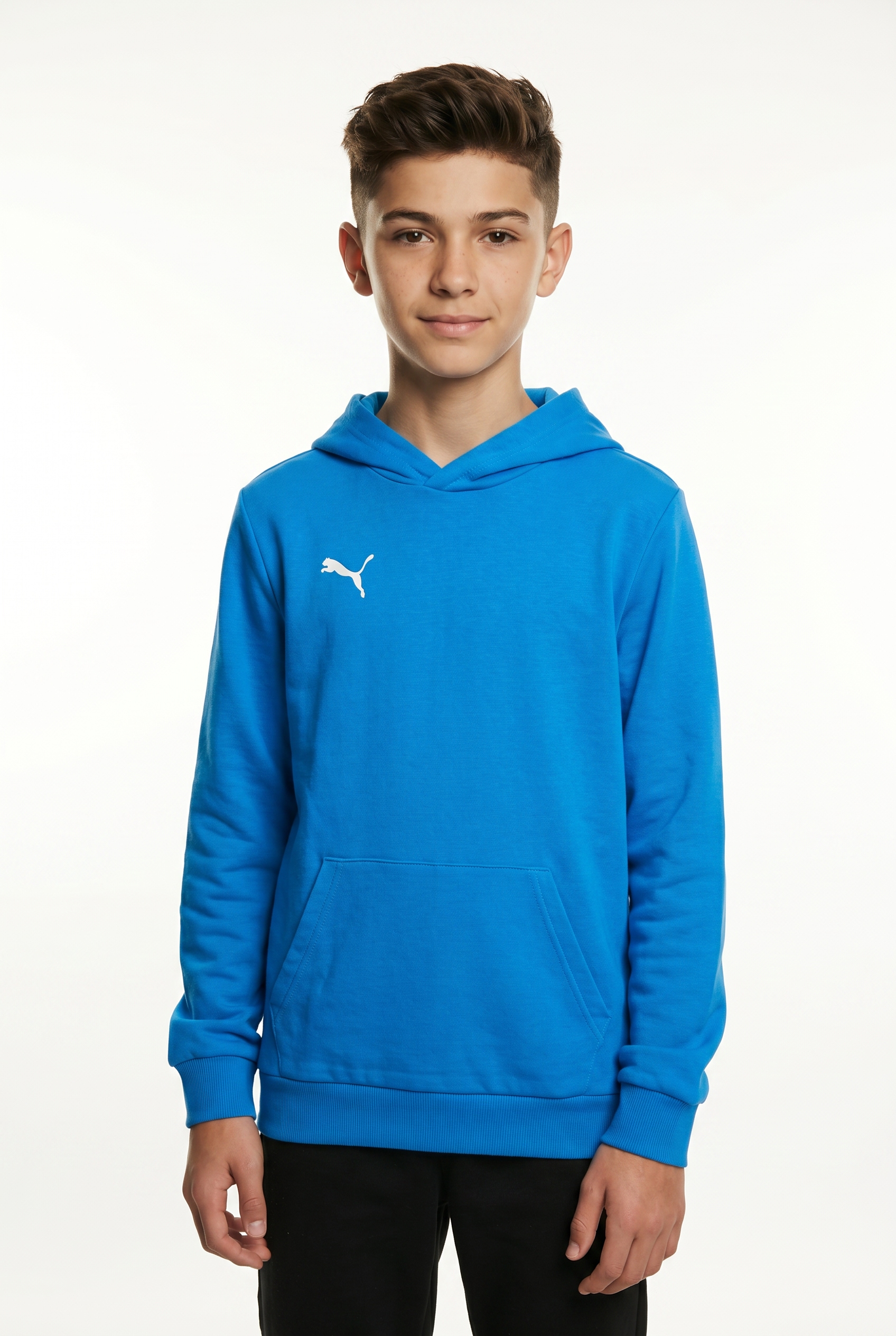 PUMA Kapuzensweatshirt "TEAMGOAL CASUALS HOODY JR", mit Kapuze, normale Kragenform, reguläre Passform, für Jugendliche