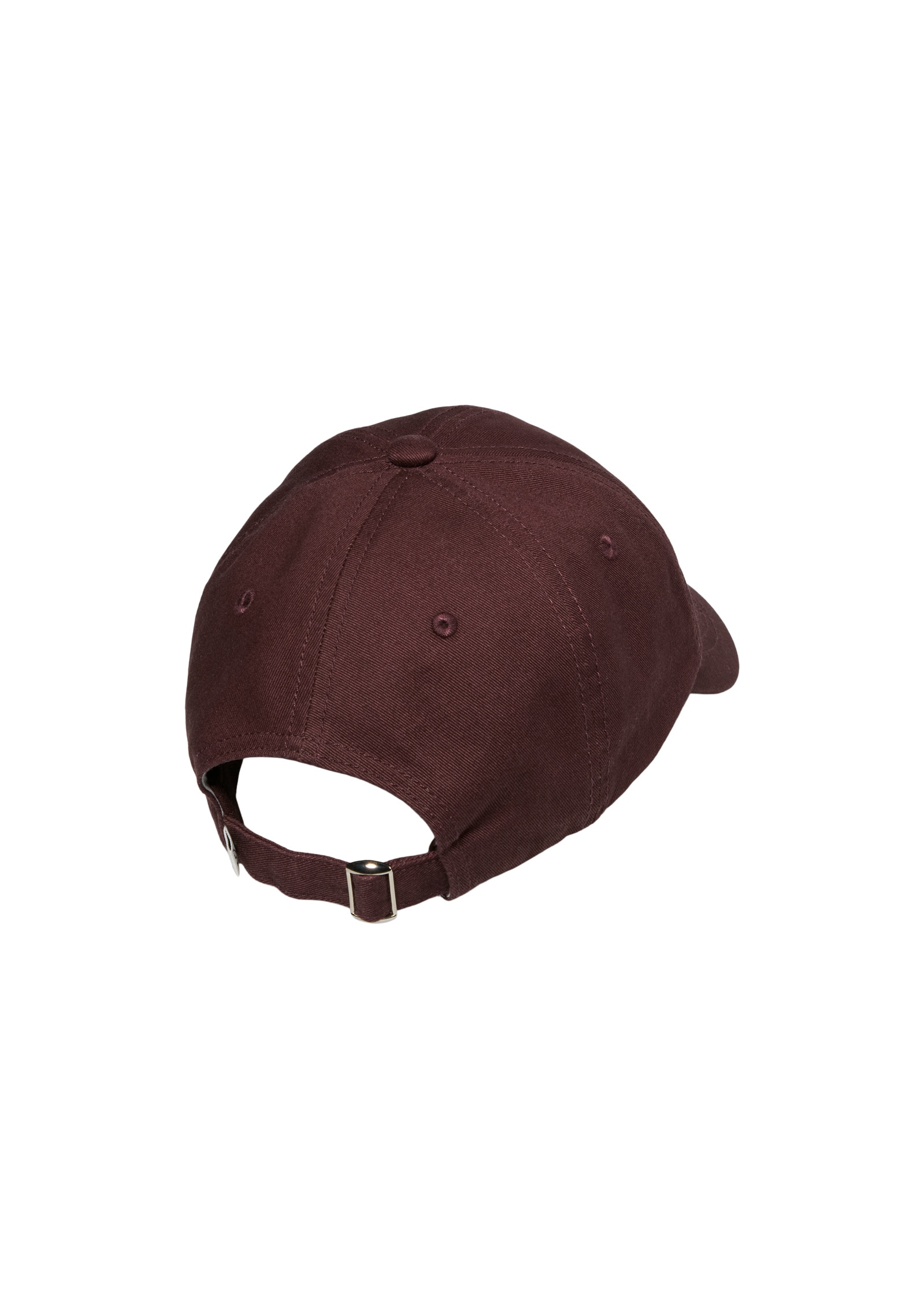 MARC O'POLO Damen Baseball Cap "aus hochwertigem Bio-Baumwoll-Twill"schwarz cherry, unifarben, Baumwolle, Caps