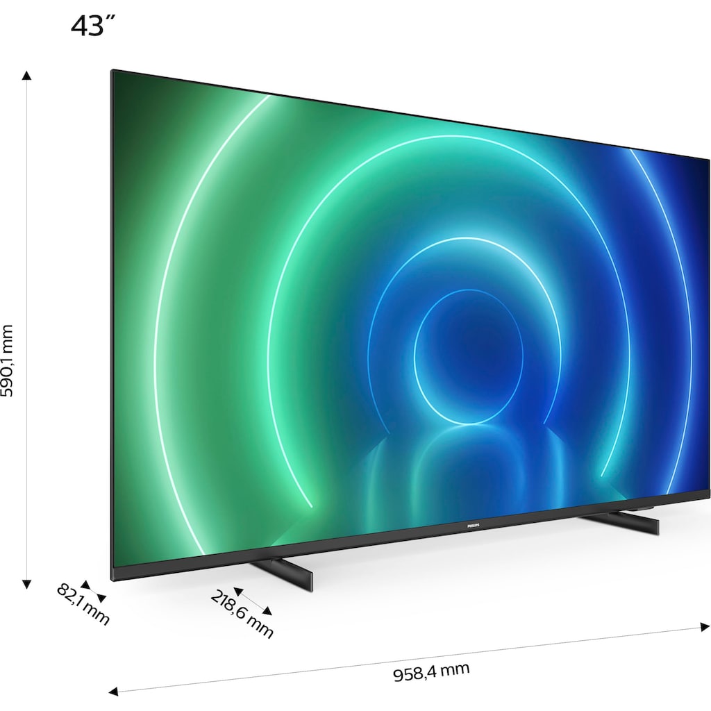 Philips LED-Fernseher »43PUS7506/12«, 108 cm/43 Zoll, 4K Ultra HD, Smart-TV