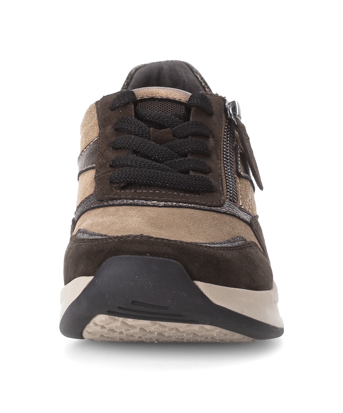 Gabor Rollingsoft Keilsneaker, Schnürschuh, Halbschuh, Freizeitschuh mit seitlichem Reißverschluss