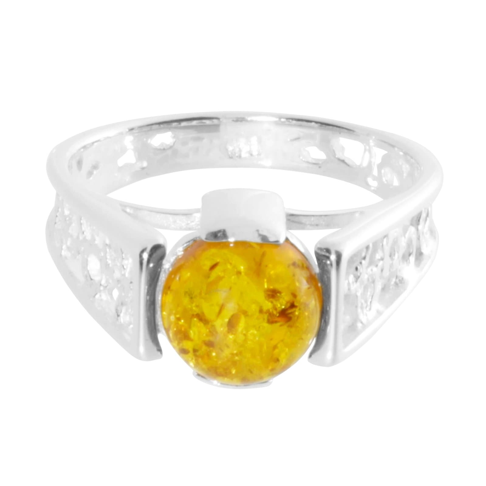 OSTSEE-SCHMUCK Fingerring »- Kiruna - Silber 925/000 - Bernstein«