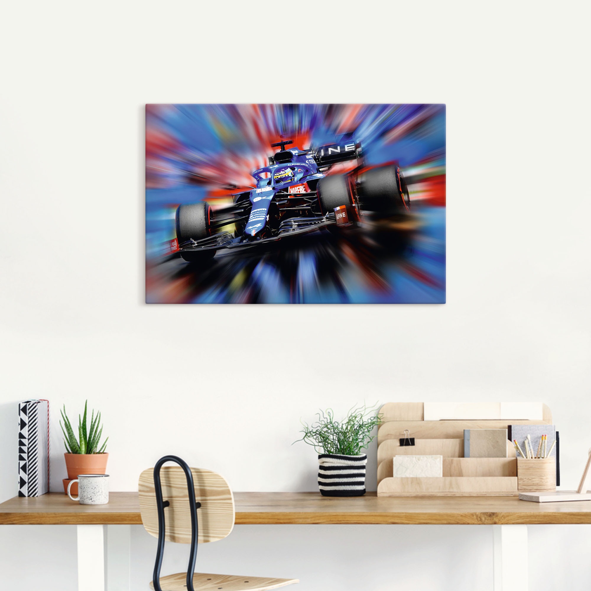 Artland Wandbild »Fernando Alonso - Spanien«, Auto, (1 St.), als Leinwandbild, Poster in verschied. Größen
