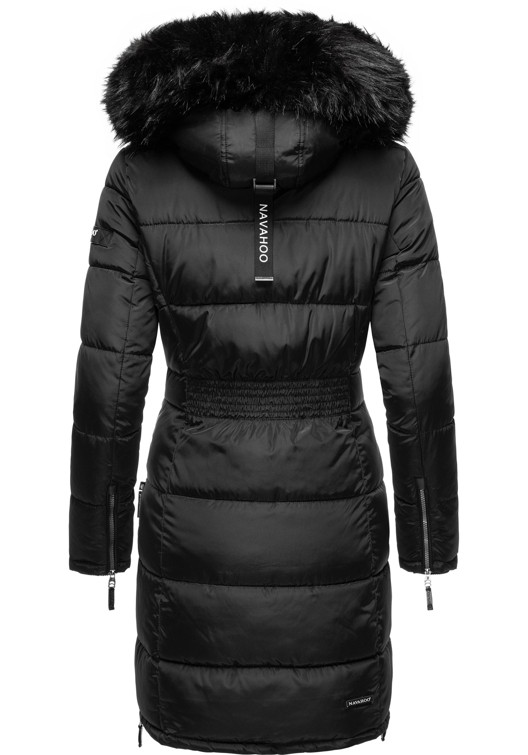 Navahoo Steppmantel »Sinja«, stylischer Winter Parka mit edlem Fellimitat