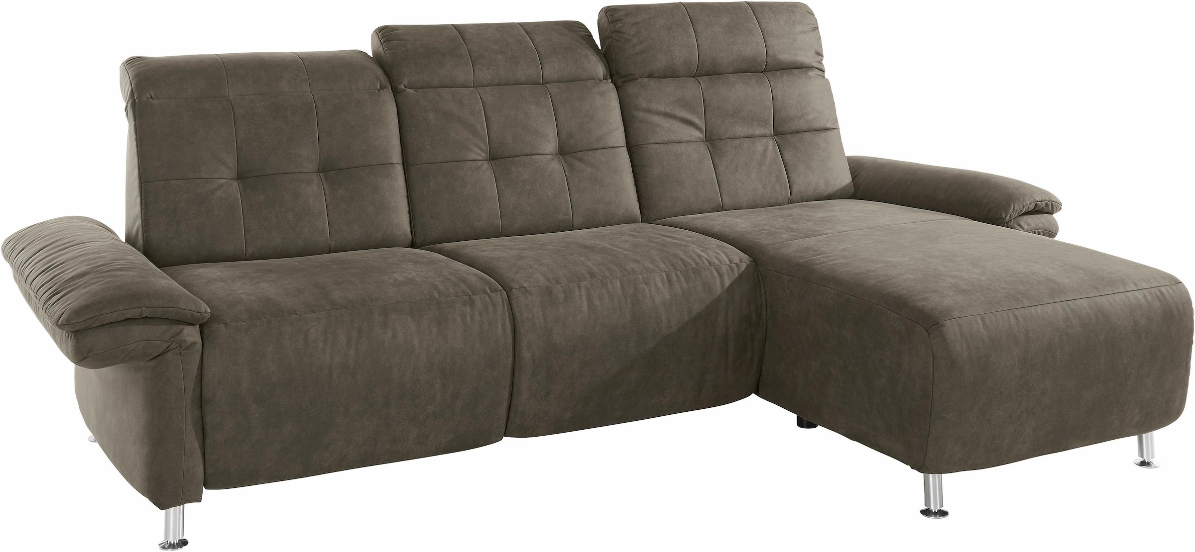 Places of Style Ecksofa »Manhattan L-Form«, 2 Sitze mit elektrischer Relaxfunktion, verstellbare Armlehnen