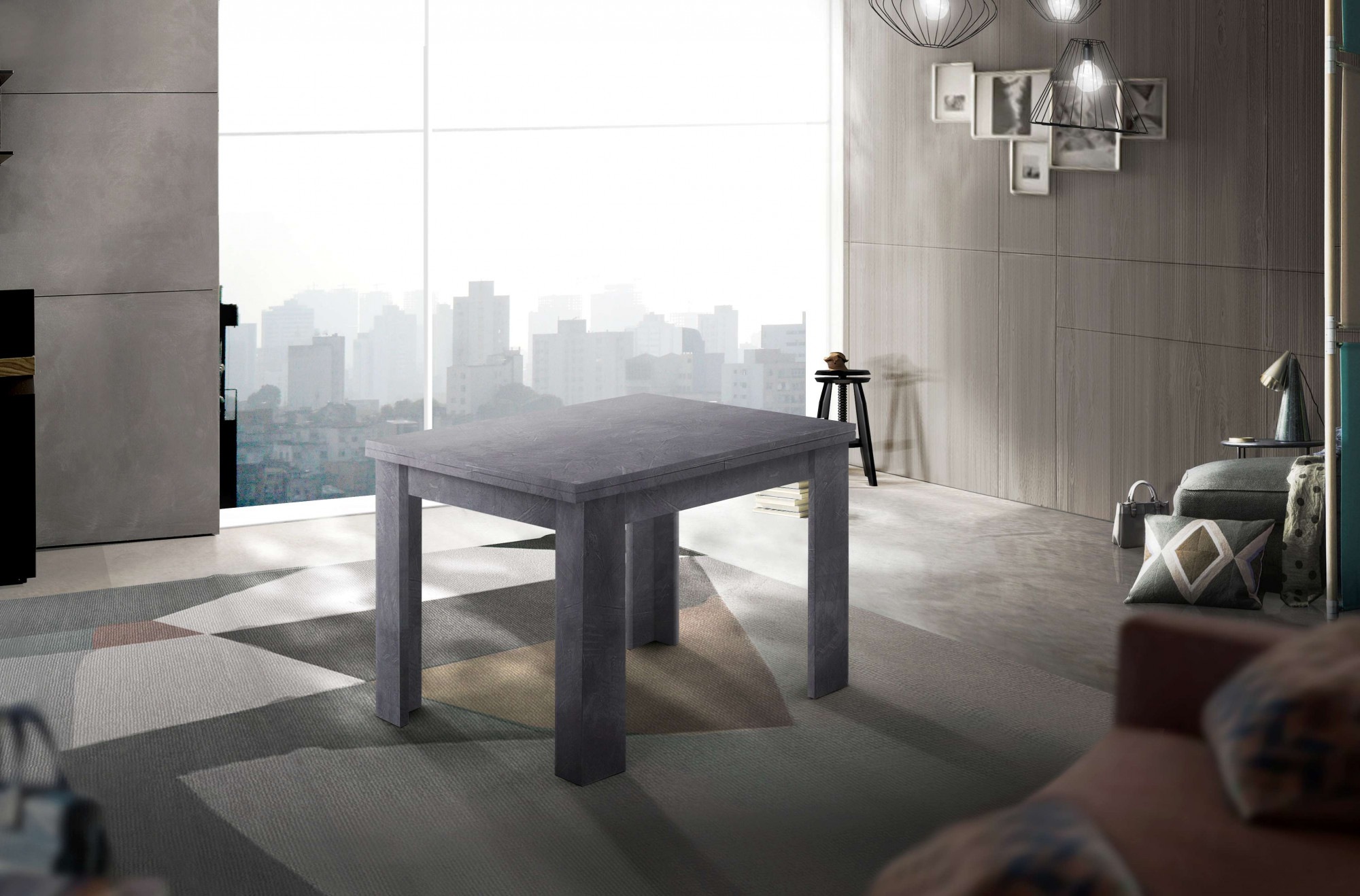Home Affaire Esstisch Jesi Grau 90x90x75cm 3