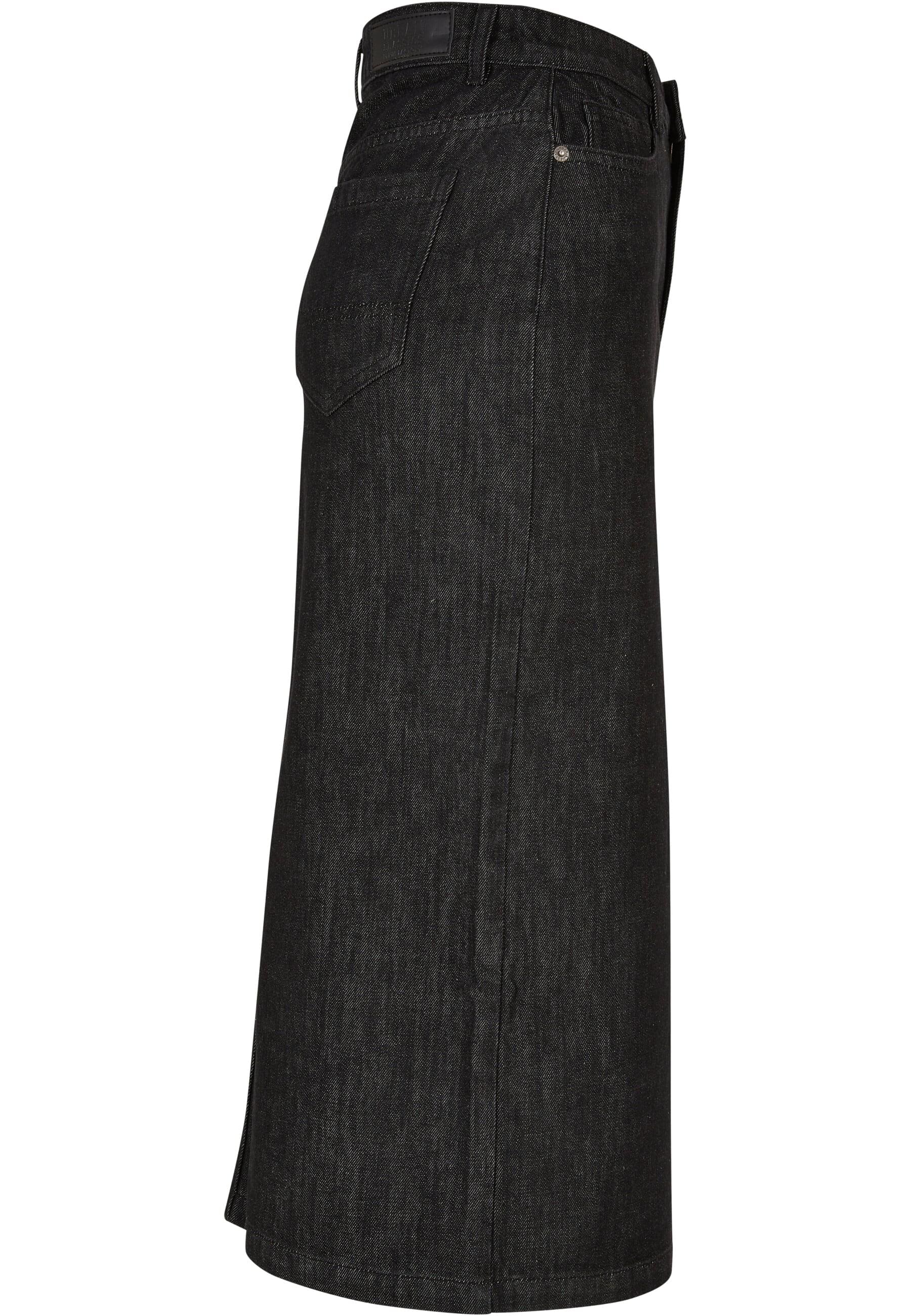 URBAN CLASSICS Jerseyrock »Urban Classics Damen Ladies Midi Denim Skirt«, (1 tlg.)