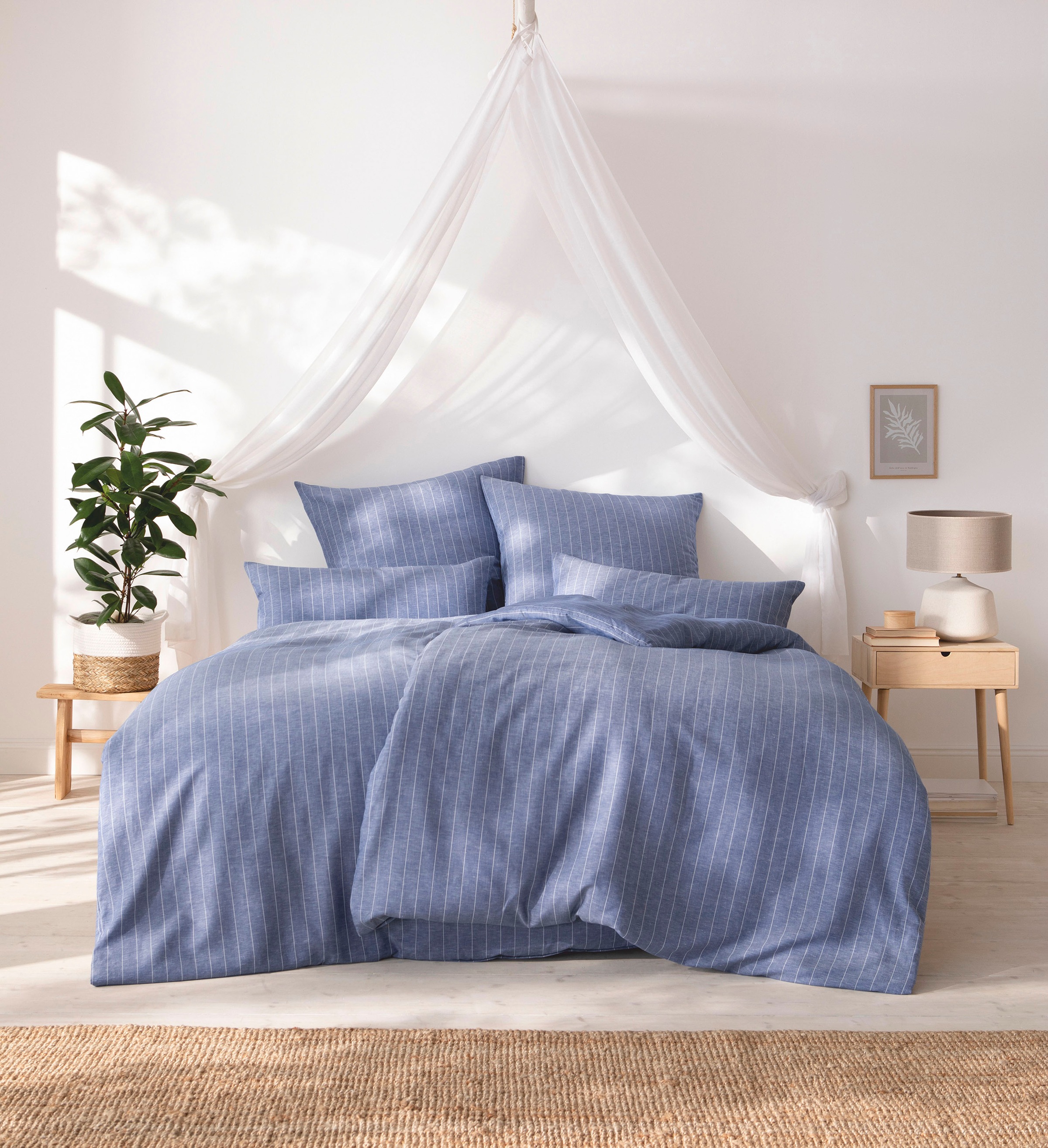 Estella Bettwäsche »GRATIS-KISSEN 40x80 cm inklusive!«, (3 tlg.), 50% Leinen, 50%... kaufen