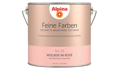 Wand- und Deckenfarbe »Feine Farben No. 23 Wolken in Rosé«