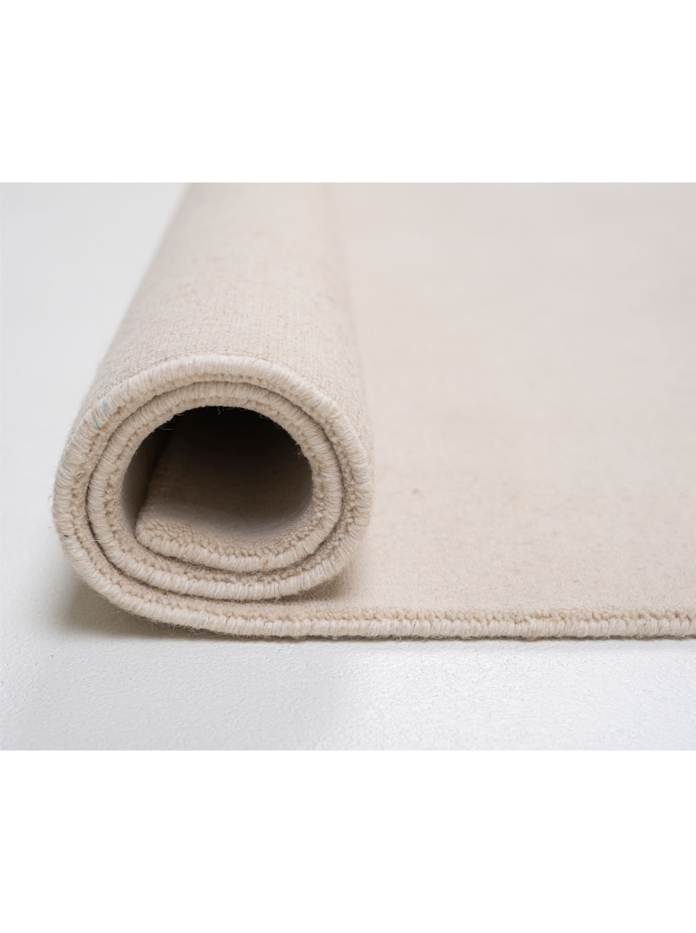 Teppich HEINE HOME Gr. 2, weiß (wollweiß), B:60cm H:13mm L:90cm, Wolle, Teppiche, Teppich 3