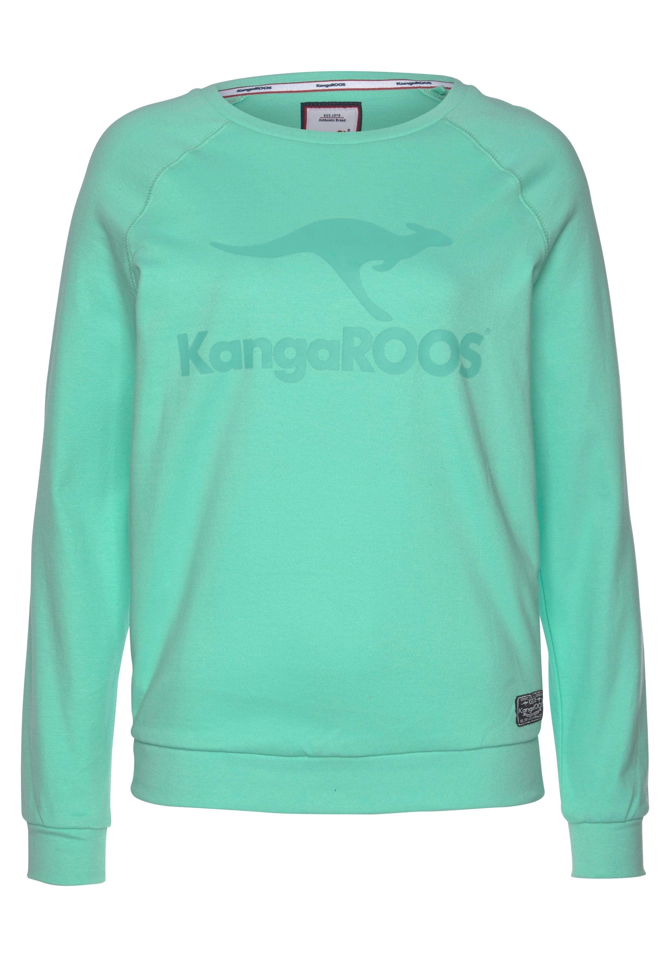 KangaROOS Sweater, mit großem Label-Print vorne