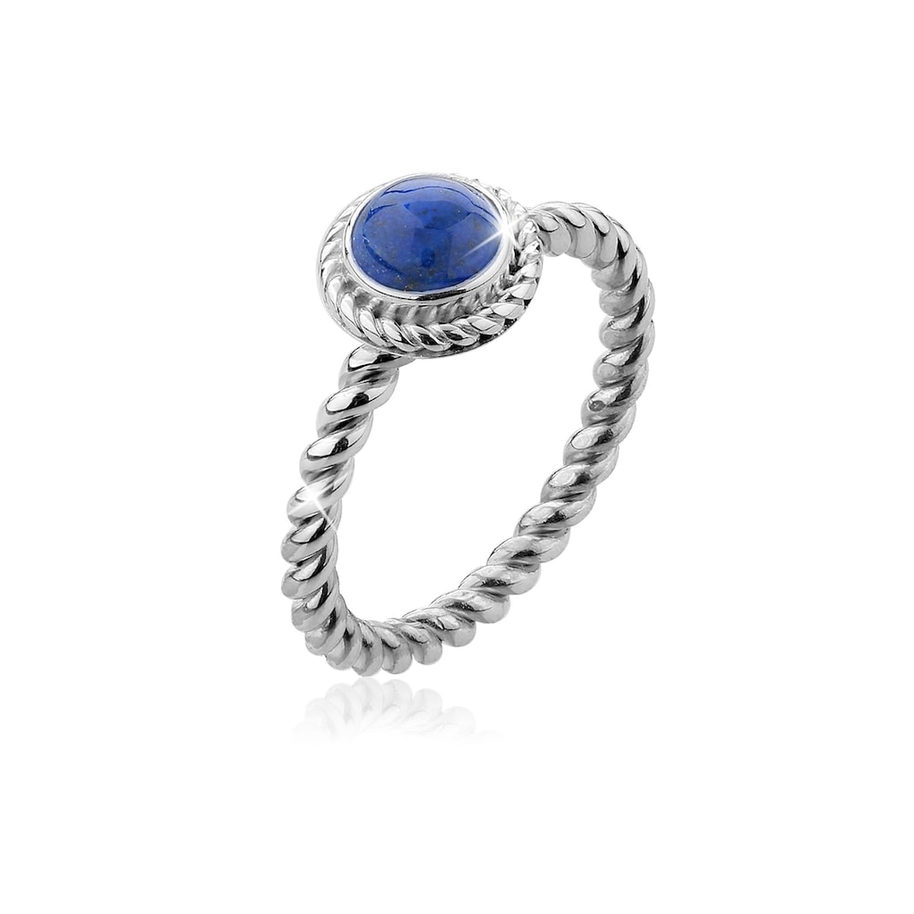 Nenalina Fingerring »Lapislazuli Geburtsstein September Edel 925 Silber«