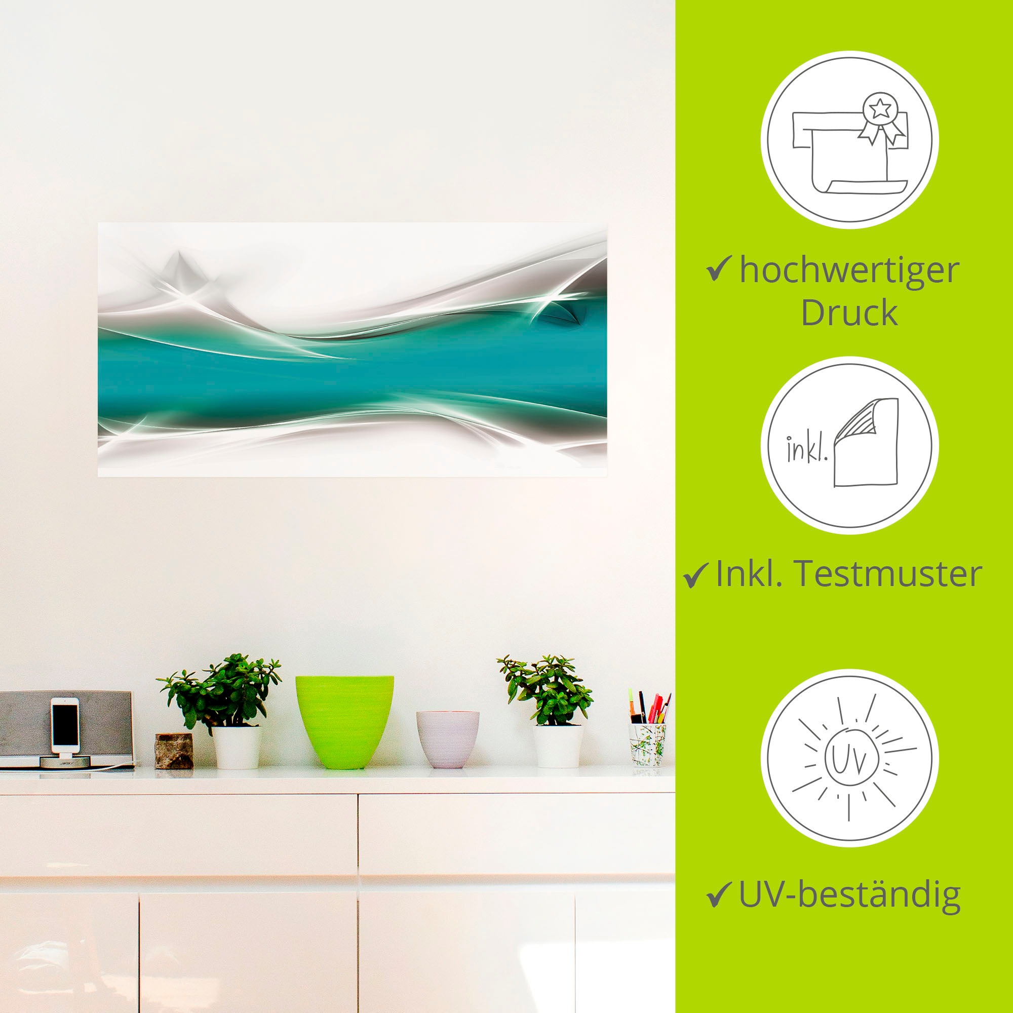 Artland Wandbild »Kreatives Element«, Gegenstandslos, (1 St.), als Alubild, Outdoorbild, Leinwandbild, Poster, Wandaufkleber