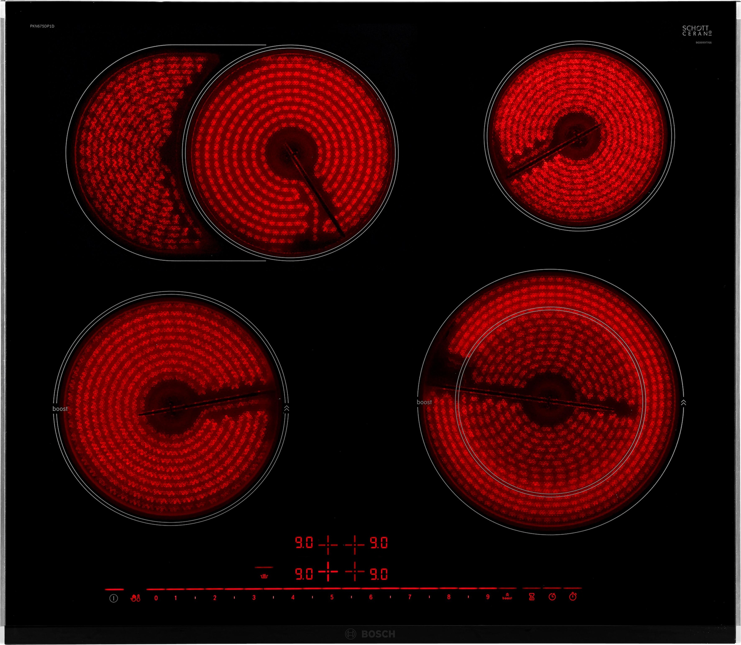 BOSCH Elektro-Kochfeld "PKN675DP1D" Power Boost für schnelles Erhitzen und günstig online kaufen