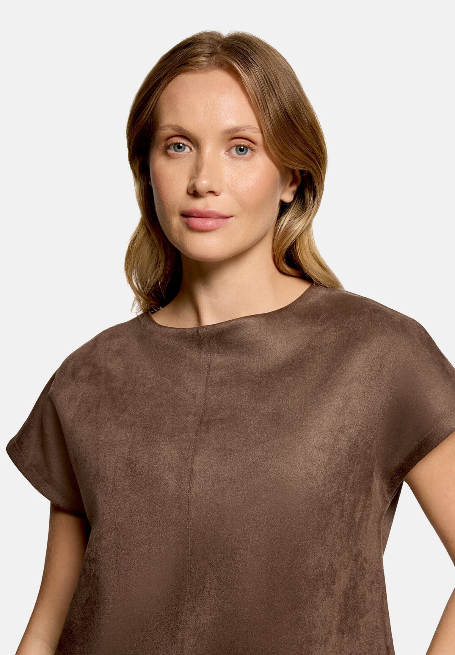 Cartoon Kurzarmshirt »Damen mit Stehkragen« 1