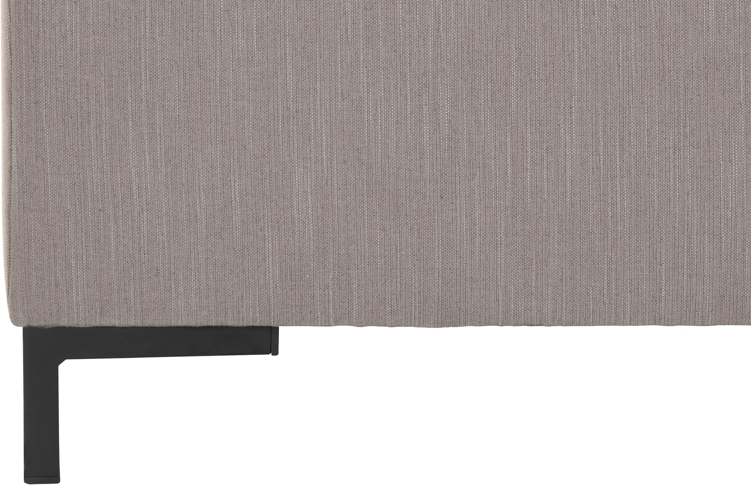 OTTO products Ecksofa »Grazzo, zeitlos & elegant, moderne Sitzheftung, Breite 266cm, L-Form«, hochwertige Stoffe aus recyceltem Material, Steppung im Sitzbereich