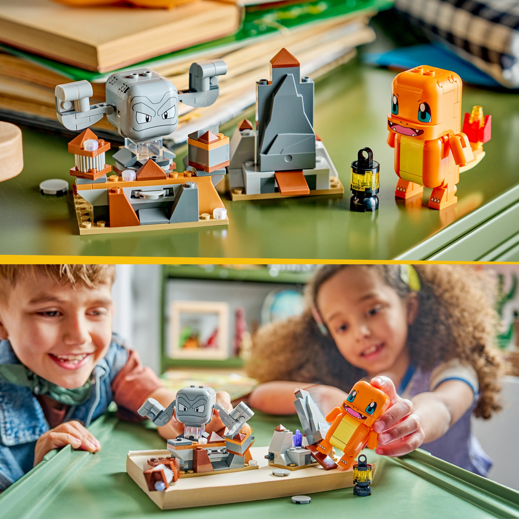 LEGO® Konstruktionsspielsteine »SMART Play:Glumandas und Kleinsteins Höhlenduell (72157), LEGO Pokémon« Mit SMART Brick kombatibel (nicht enthalten)