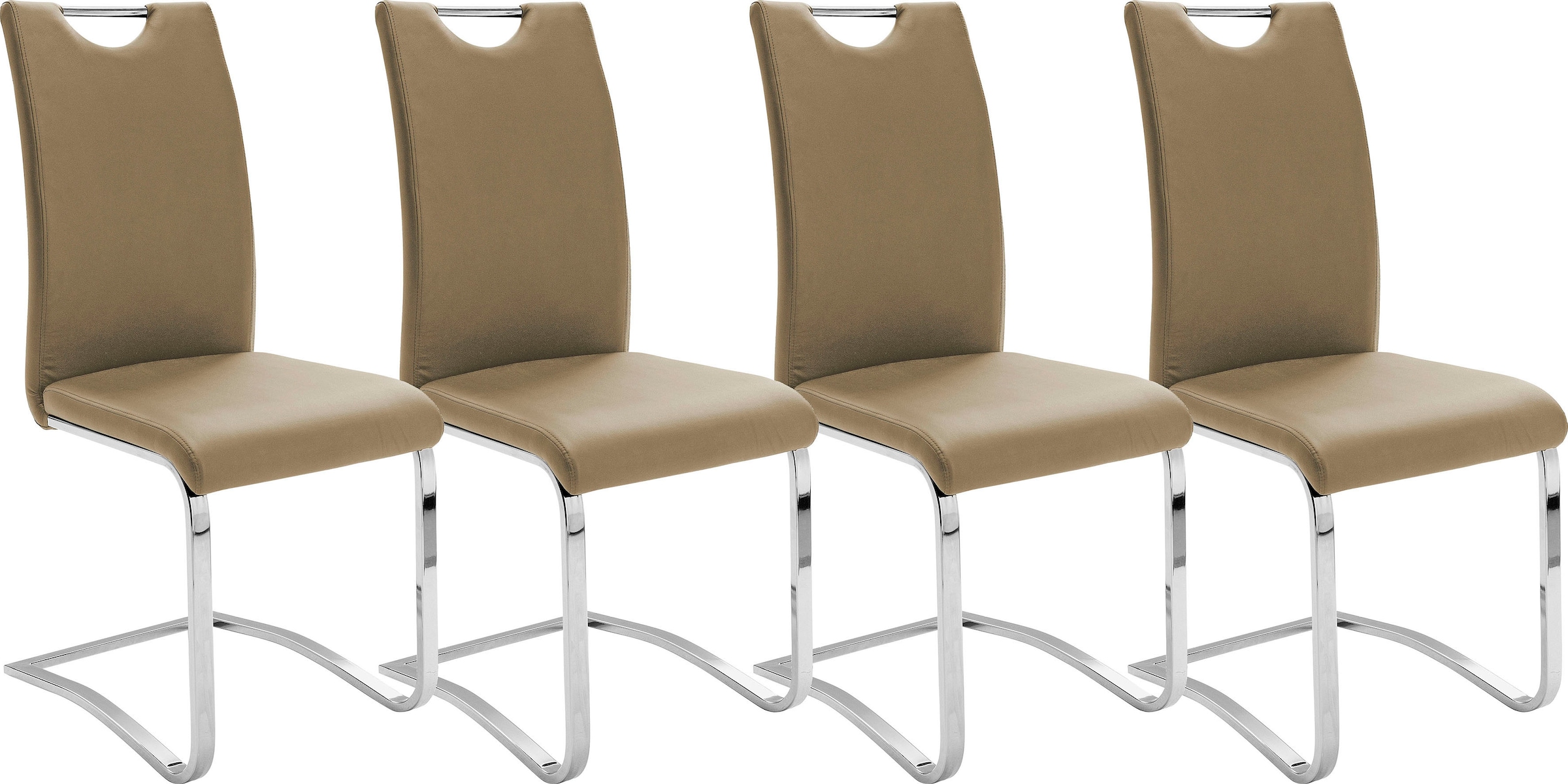 MCA furniture Freischwinger "Köln" (Set) 4 Stk. Kunstlederbezug, Komfortsit günstig online kaufen