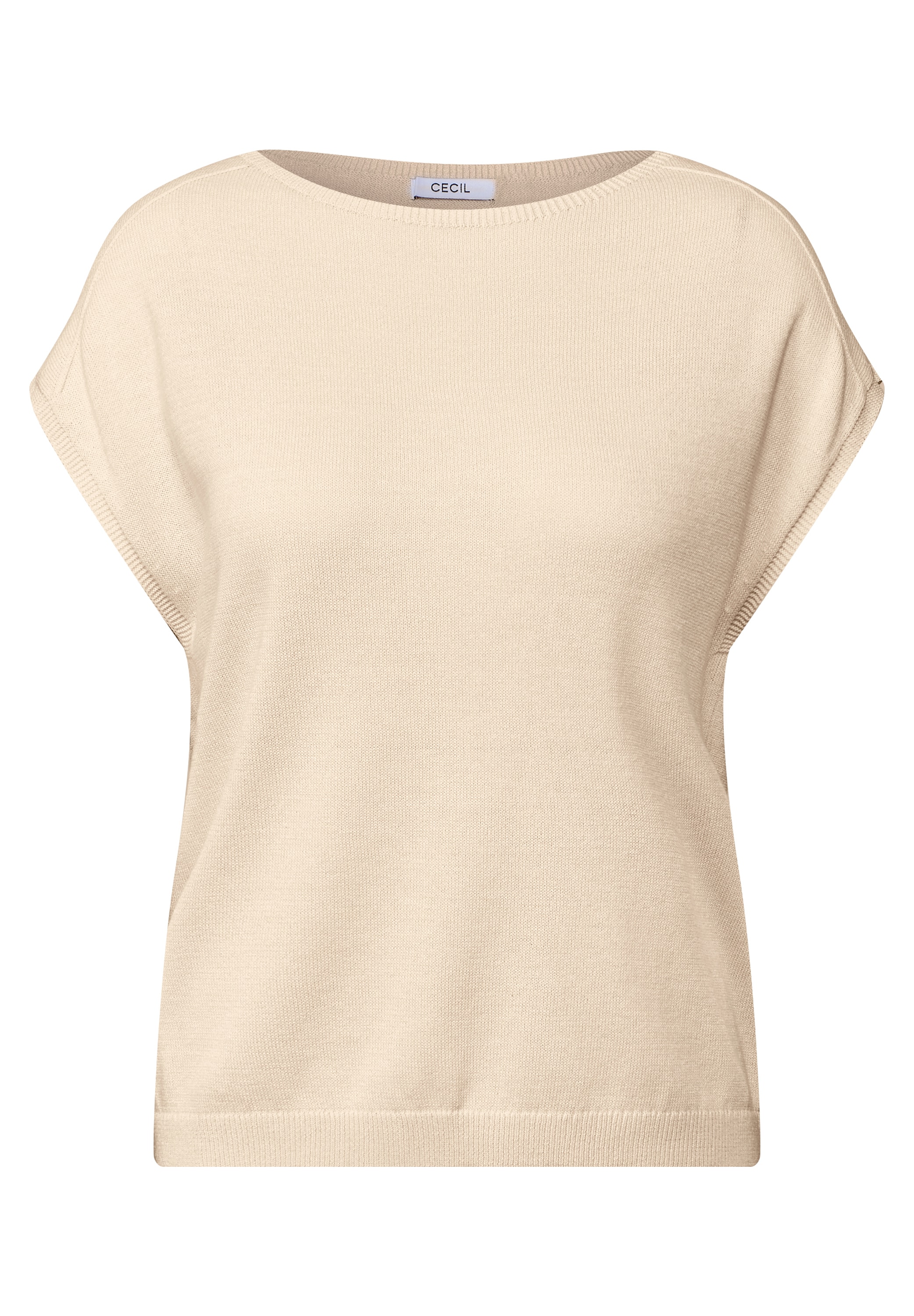 Cecil Strickpullover, mit Materialmix