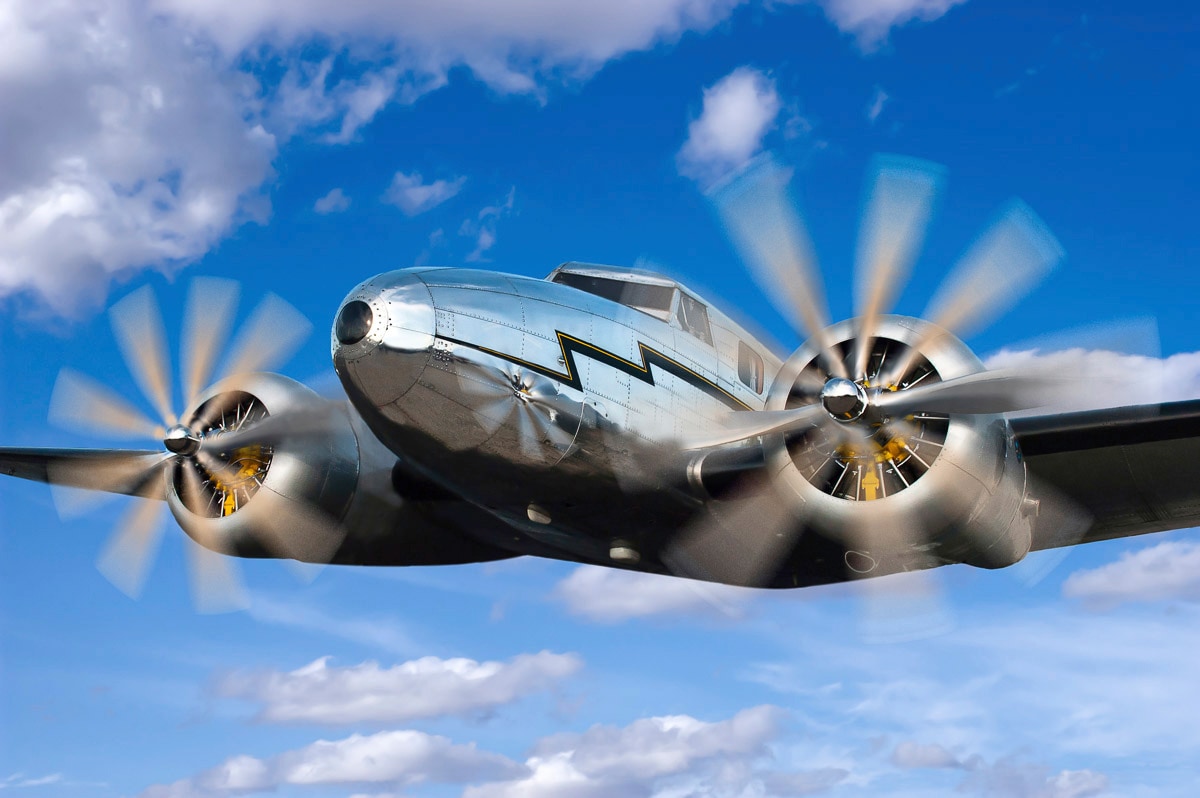 Papermoon Fototapete "Klassisches Vintage Flugzeug"