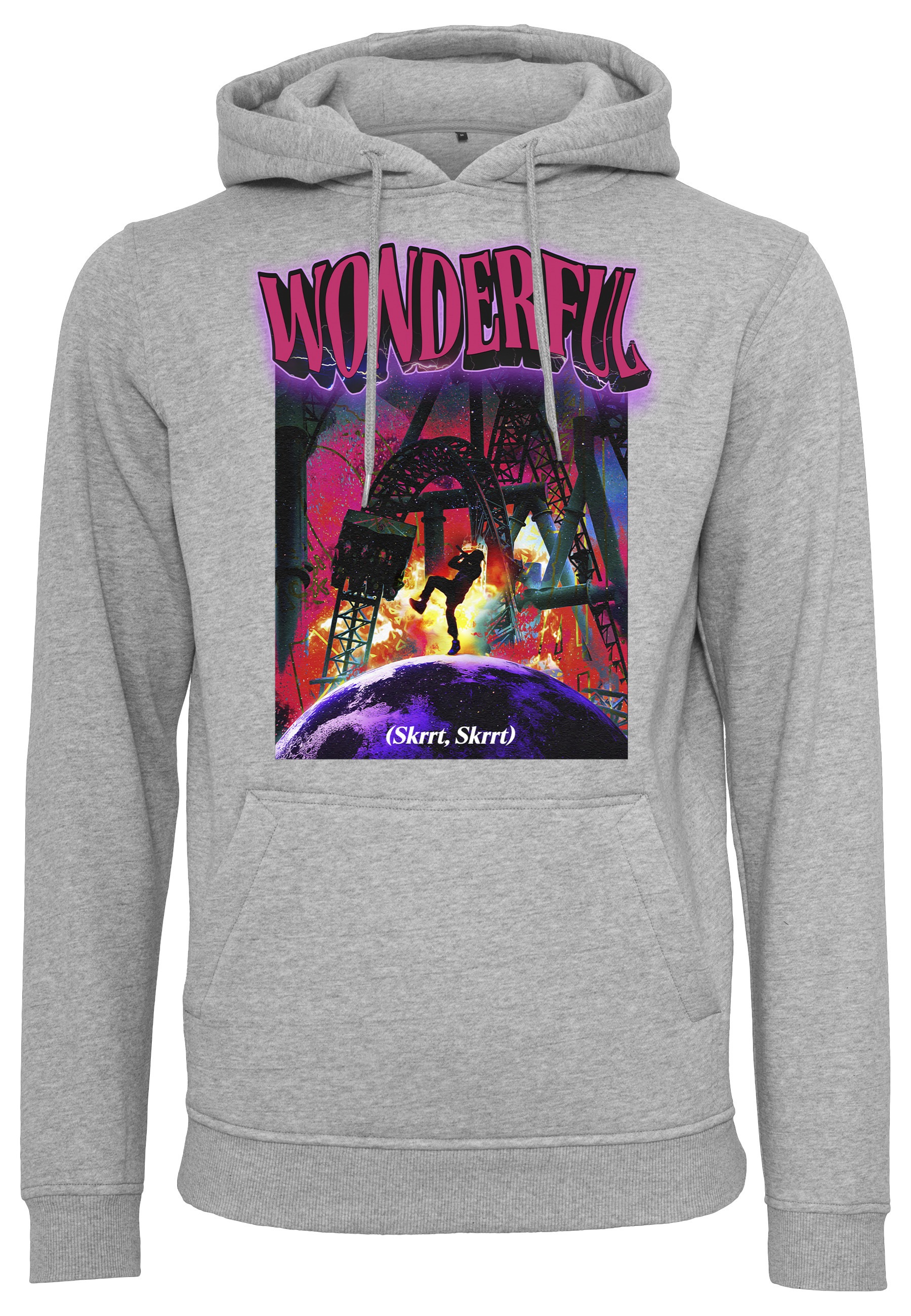MisterTee Rundhalspullover "MisterTee Herren Wonderful Hoody" 1 Stk.