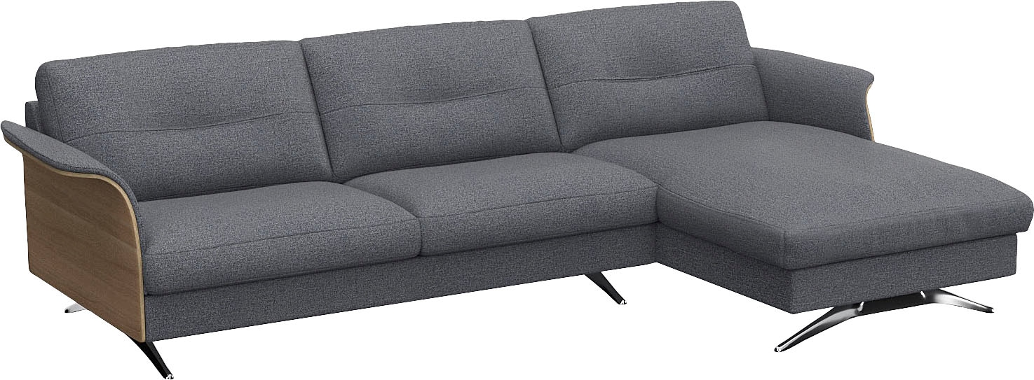 FLEXLUX Ecksofa »Glow bequem und komfortabel durch hochwertigen Sitzaufbau, L-Form« Modernes skandinavisches Design