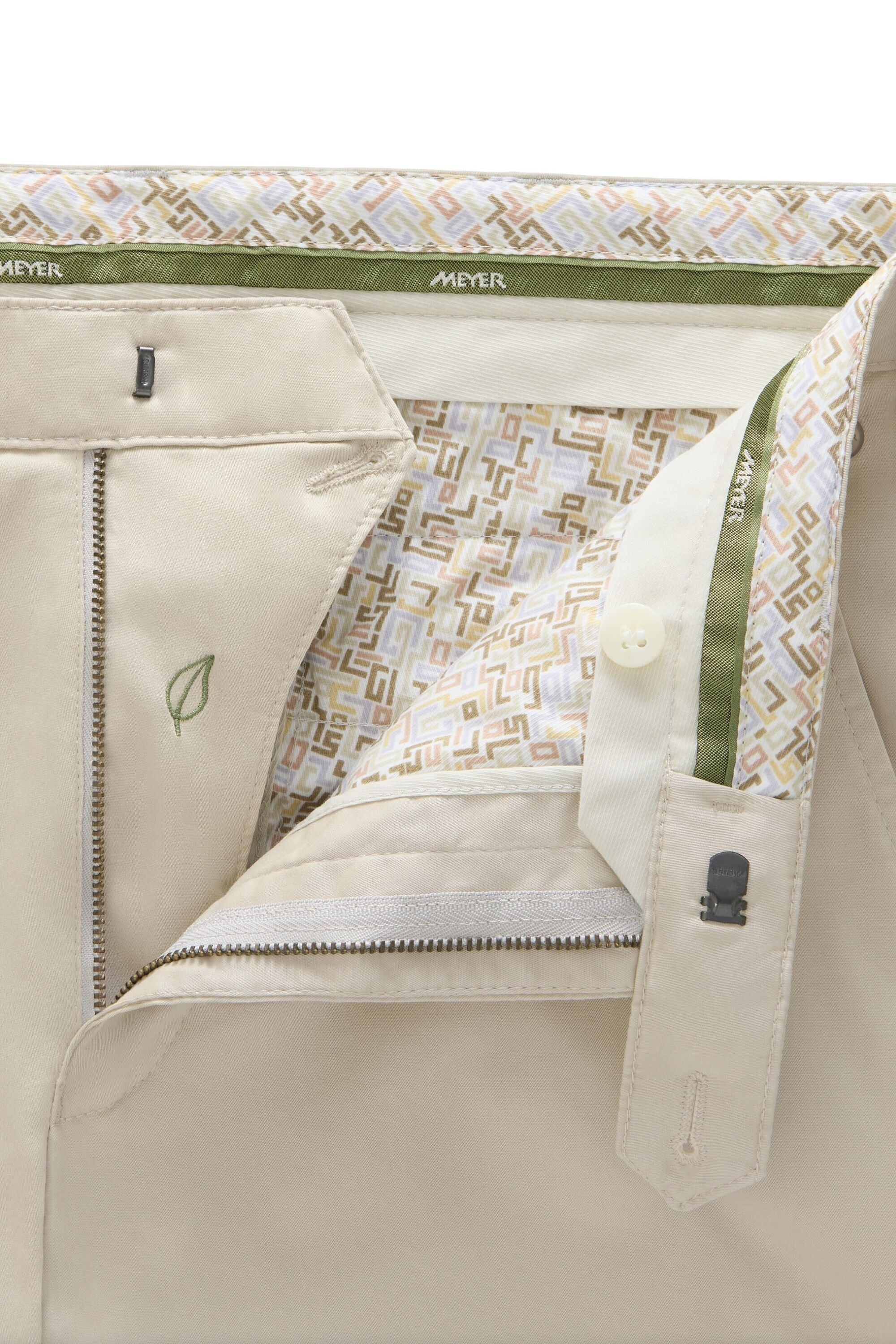 MEYER Chinos »Paris 1-5073«  mit buntem Innenfutter