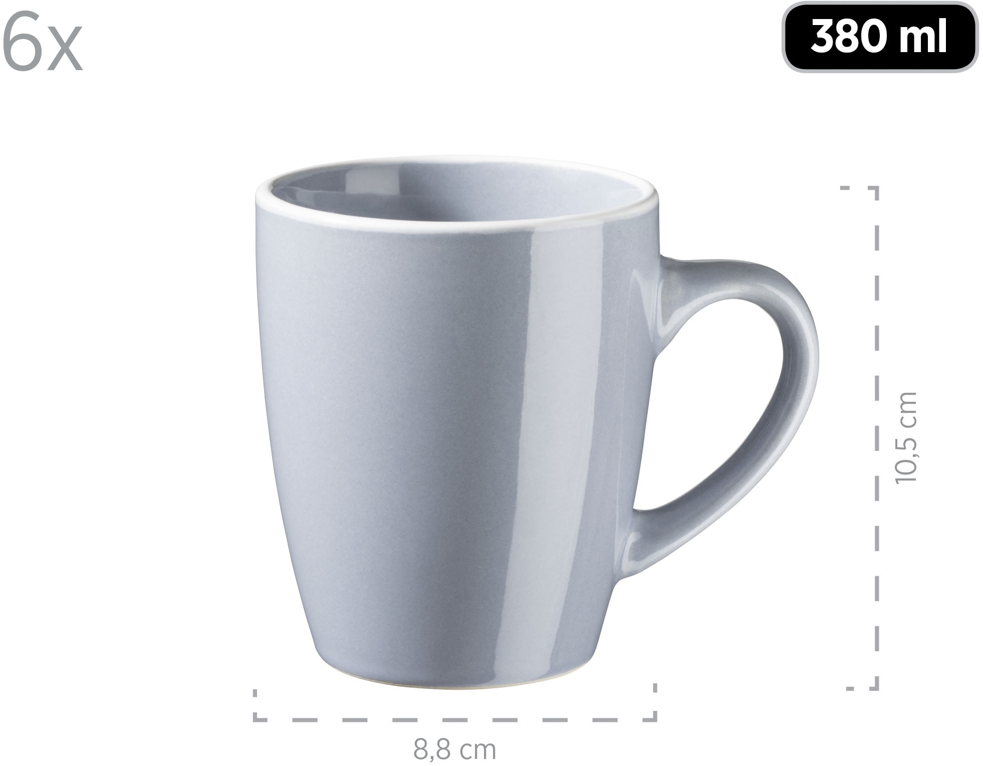 MÄSER Kombiservice »ELISSA, Geschirr-Set, Steinzeug«