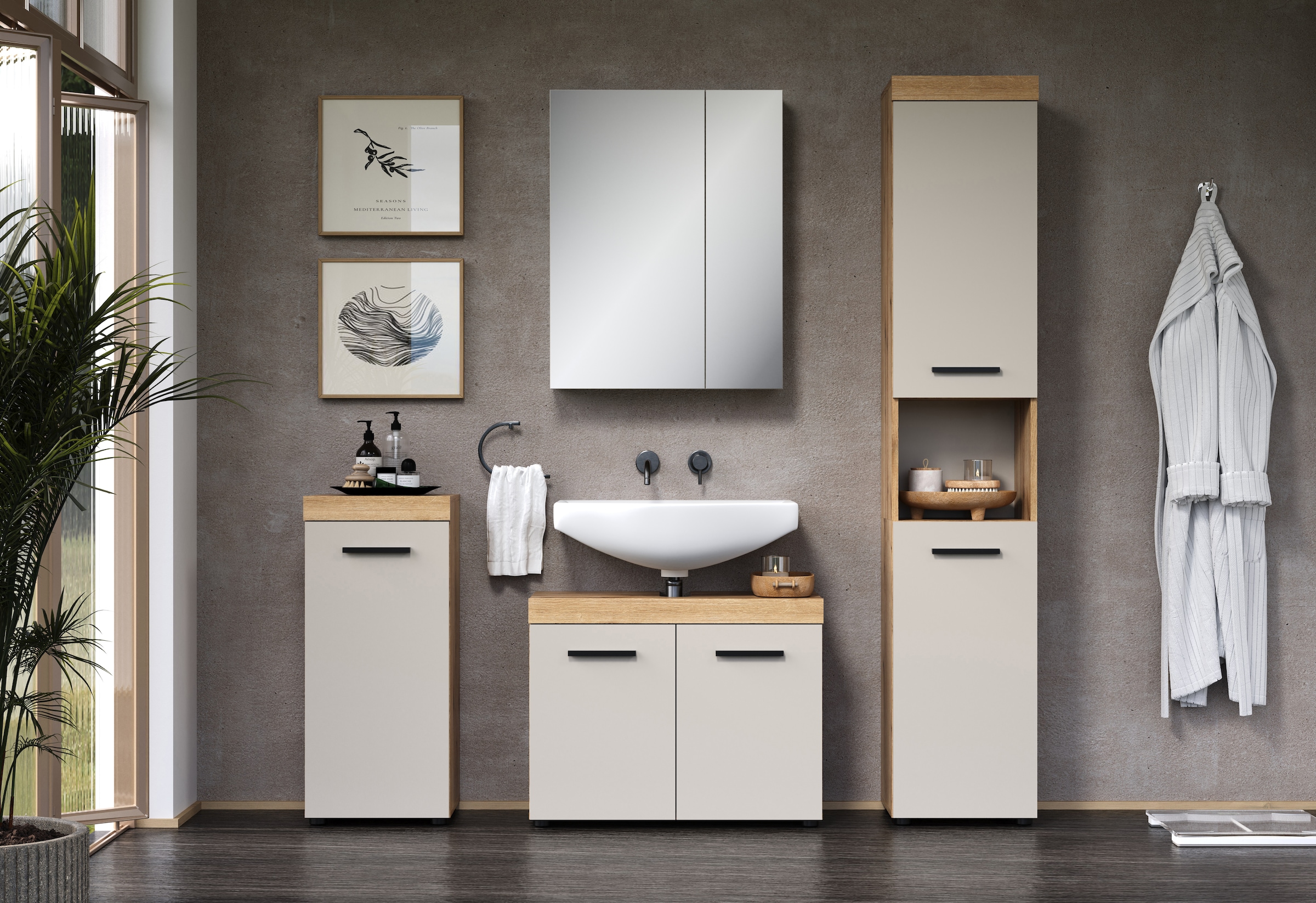 welltime Waschbeckenunterschrank »Isera« 1 Stk. tlg.