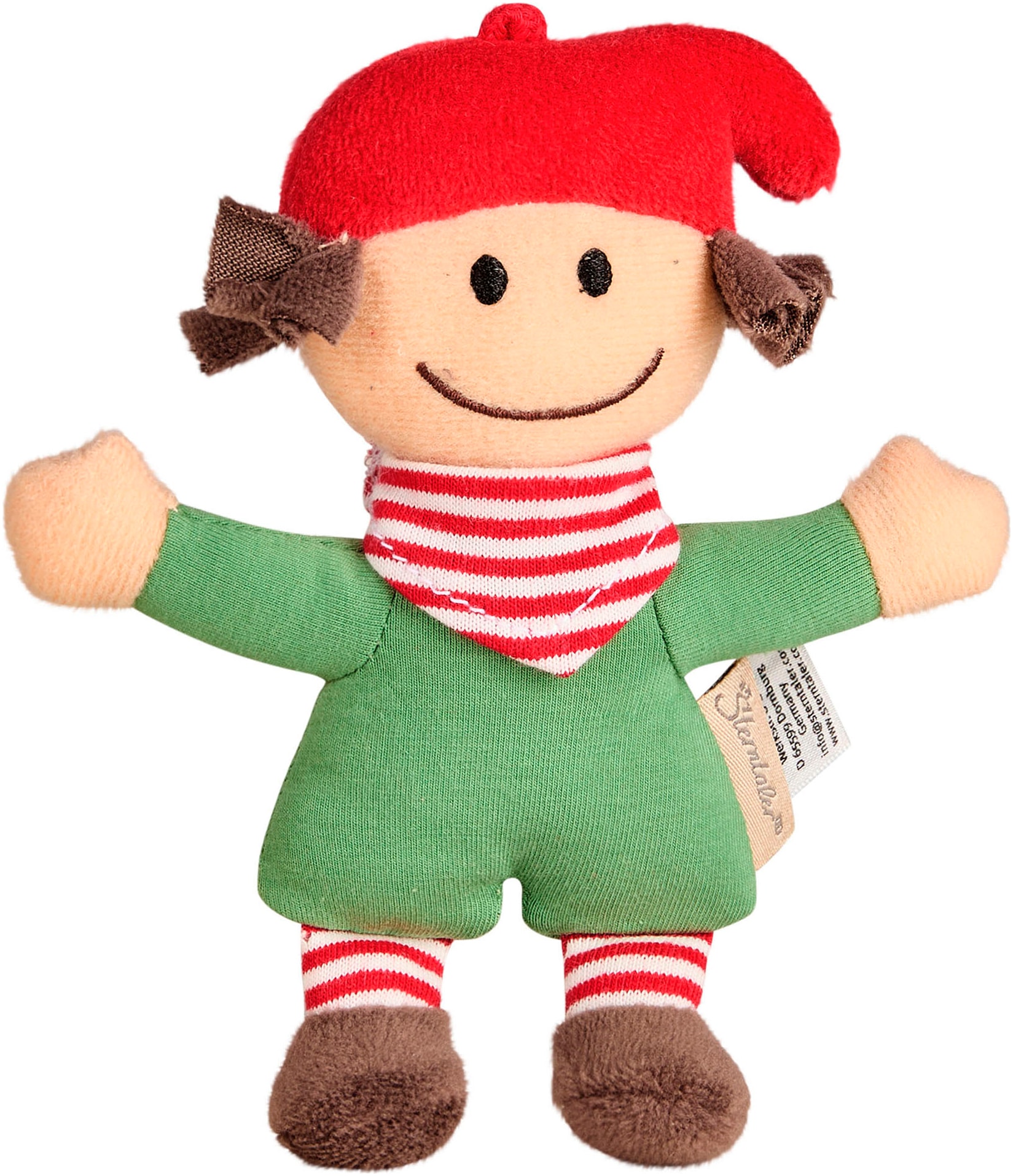 Sterntaler® Rassel »Weihnachtswichtel und Schneemann-Knuddelsäckchen«, (Set, 2 tlg.)