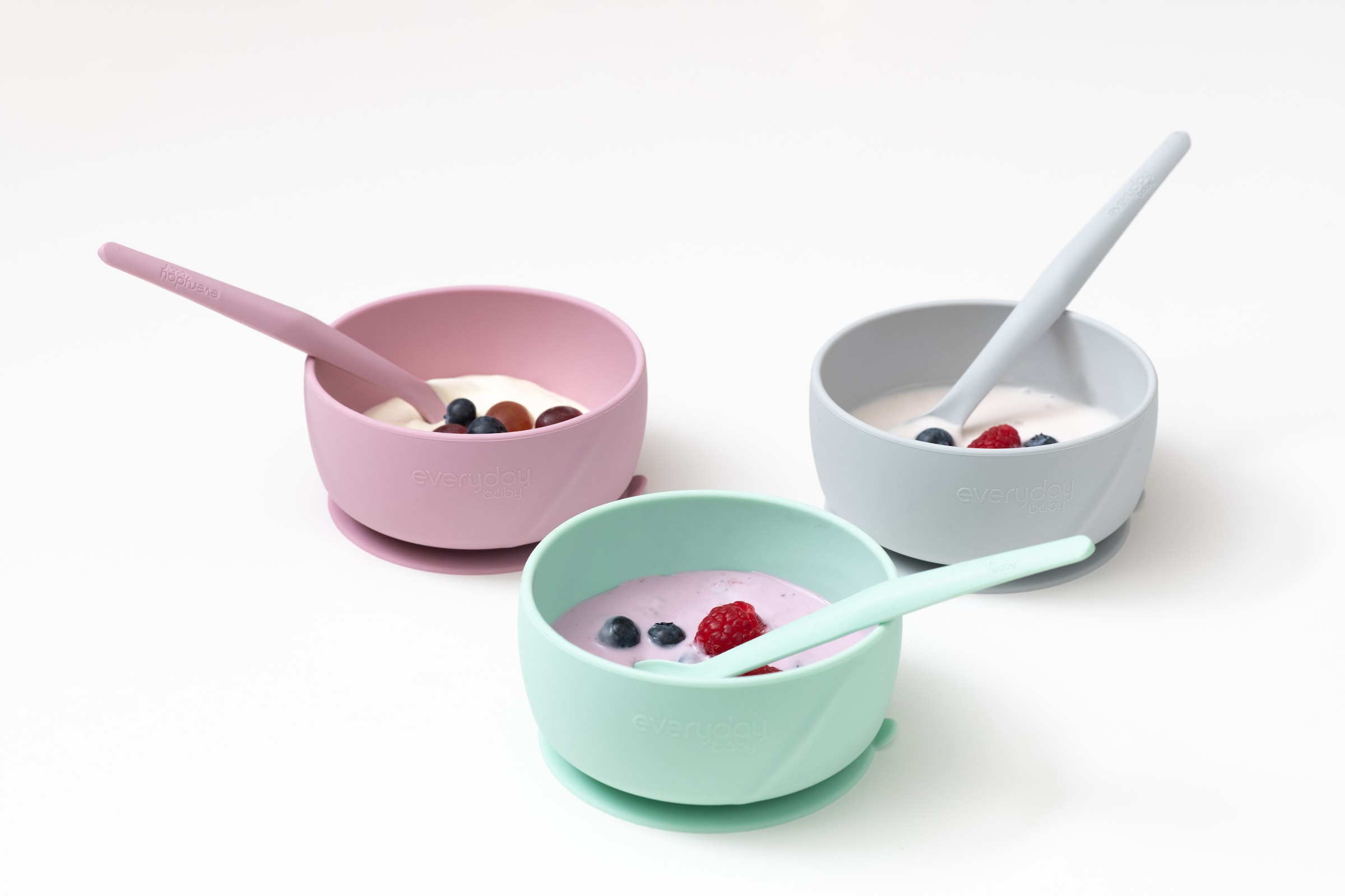 everyday baby Kindergeschirr-Set »Everyday Baby, Esslern Set mit Lätzchen«, (4 tlg.), Made in Europe