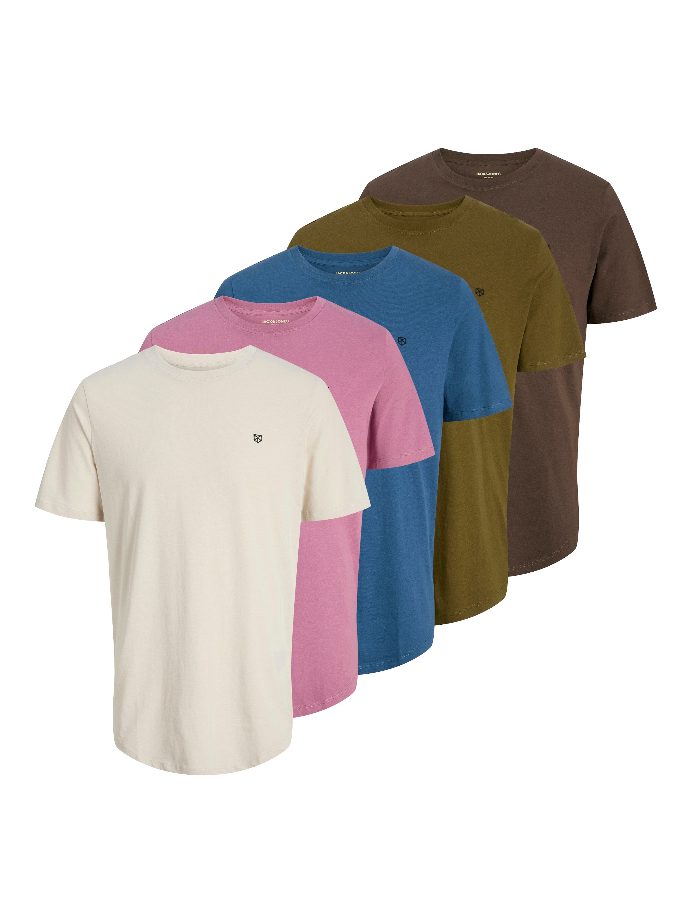 Jack & Jones Rundhalsshirt »JPRBLABRODY TEE SS CREW NECK 5PK MP« Packung, 5 Stk.